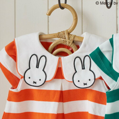 🆕【⭐訂購⭐】🇯🇵日本直送 🌀#Miffy 刺繡領 橫間連身裙/長身上衣［2款選］🌀 [ELDA-0065]