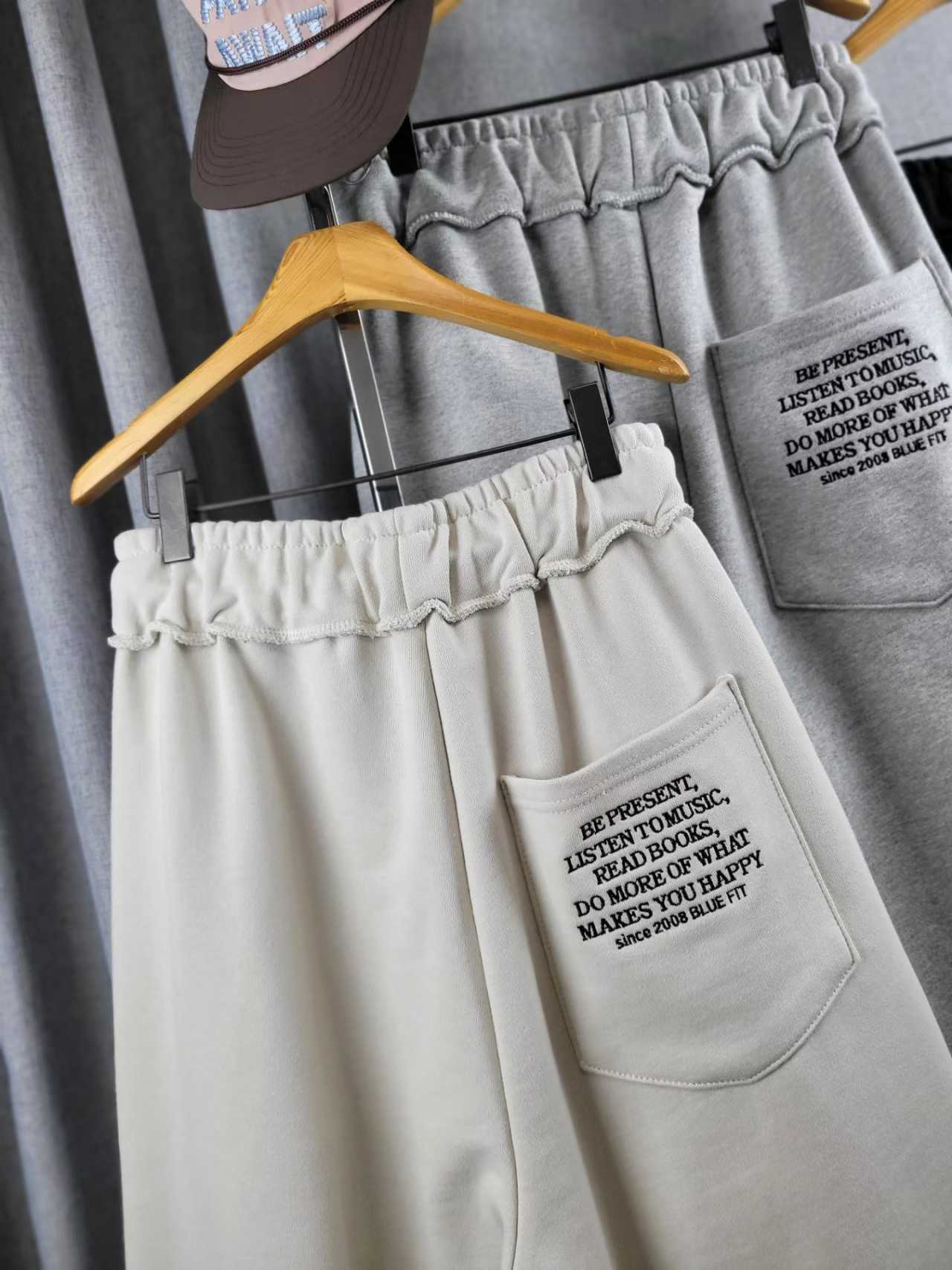 🏀【美式休閒】字母印花寬鬆五分褲