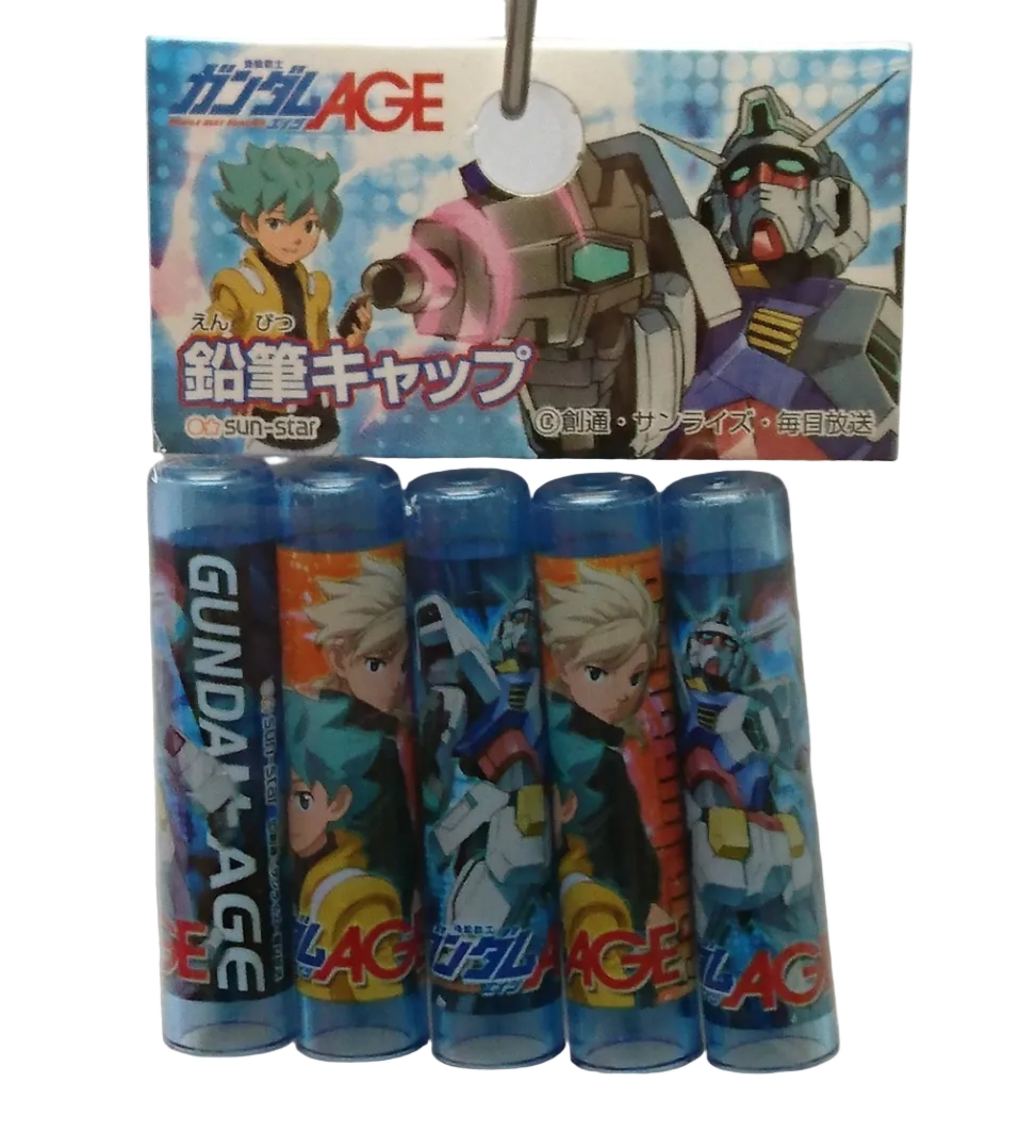 5入鉛筆蓋-機動戰士 (0580572A)