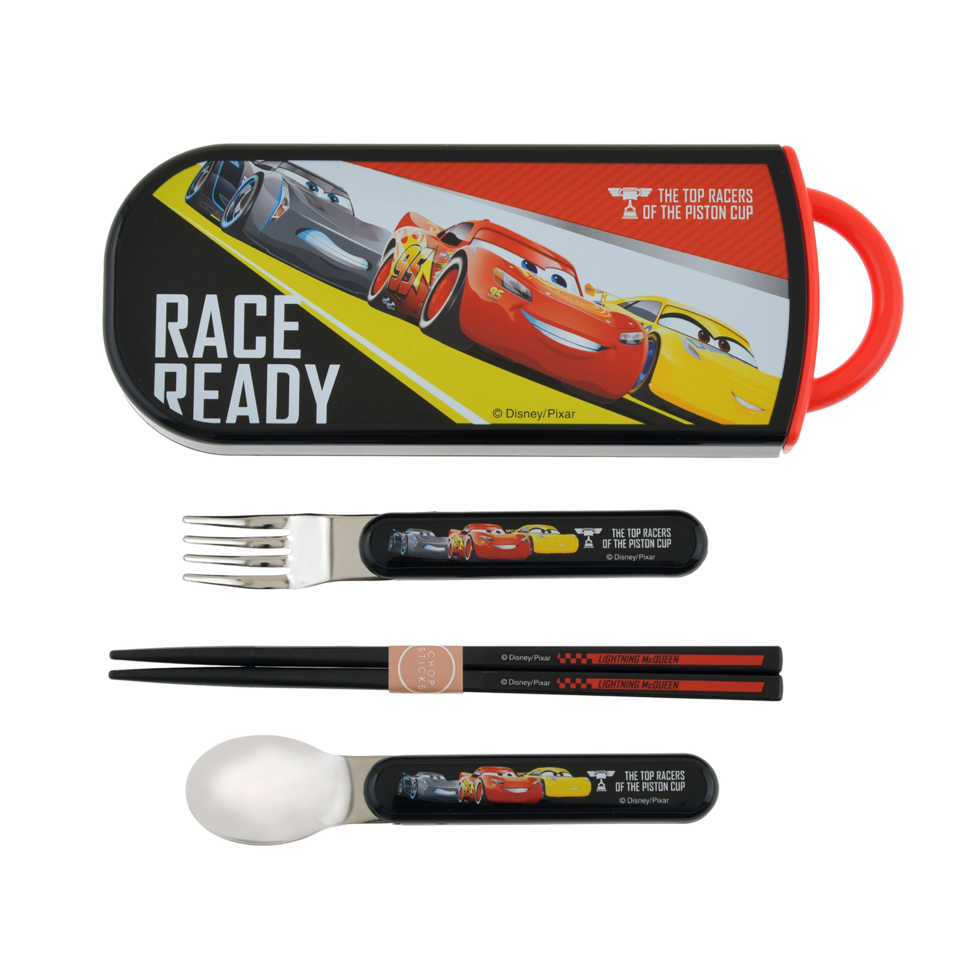 🎀【預訂】Disney Back to School Lightning McQueen & Friends 筷子套裝3件套