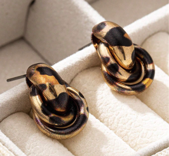 Twist Link Knot Earrings