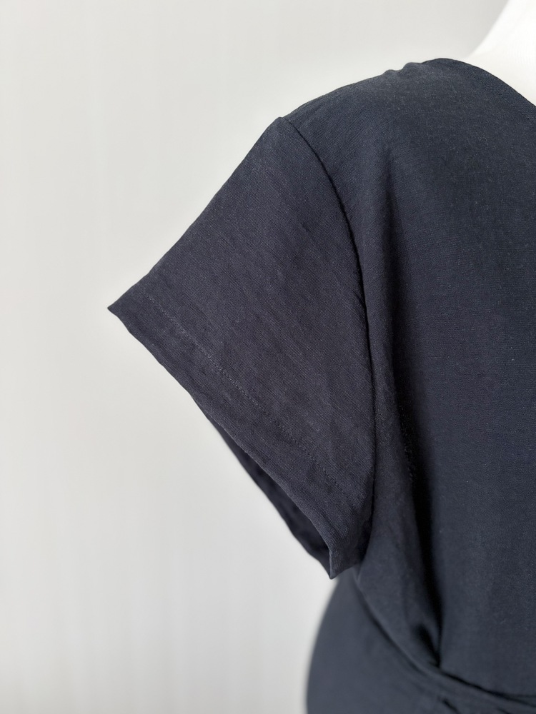 The Timeless Wrap Dress (Navy)