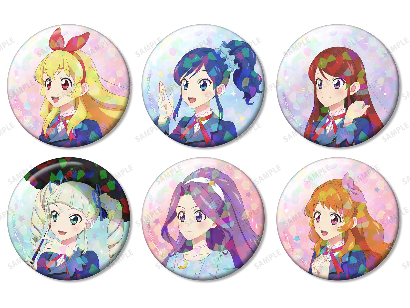 星夢學園 Aikatsu! 10th STORY Ayumi ver. 75mm碎閃襟章 #P-AKG0327 (PRE-ORDER) [2026/06]