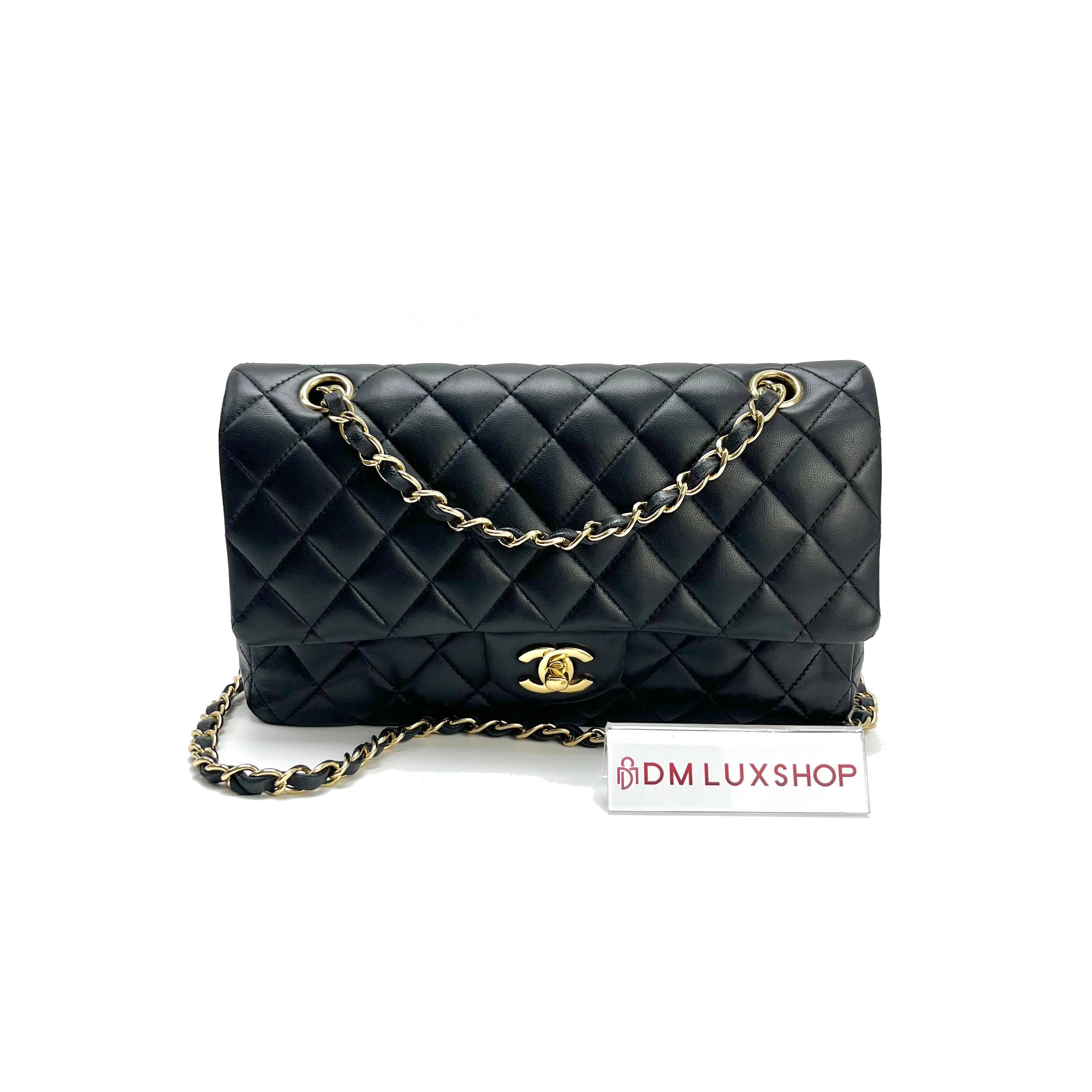 Chanel Black Lambskin CF Medium GHW (Serial 21)