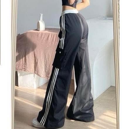 韓系春款薄長褲 