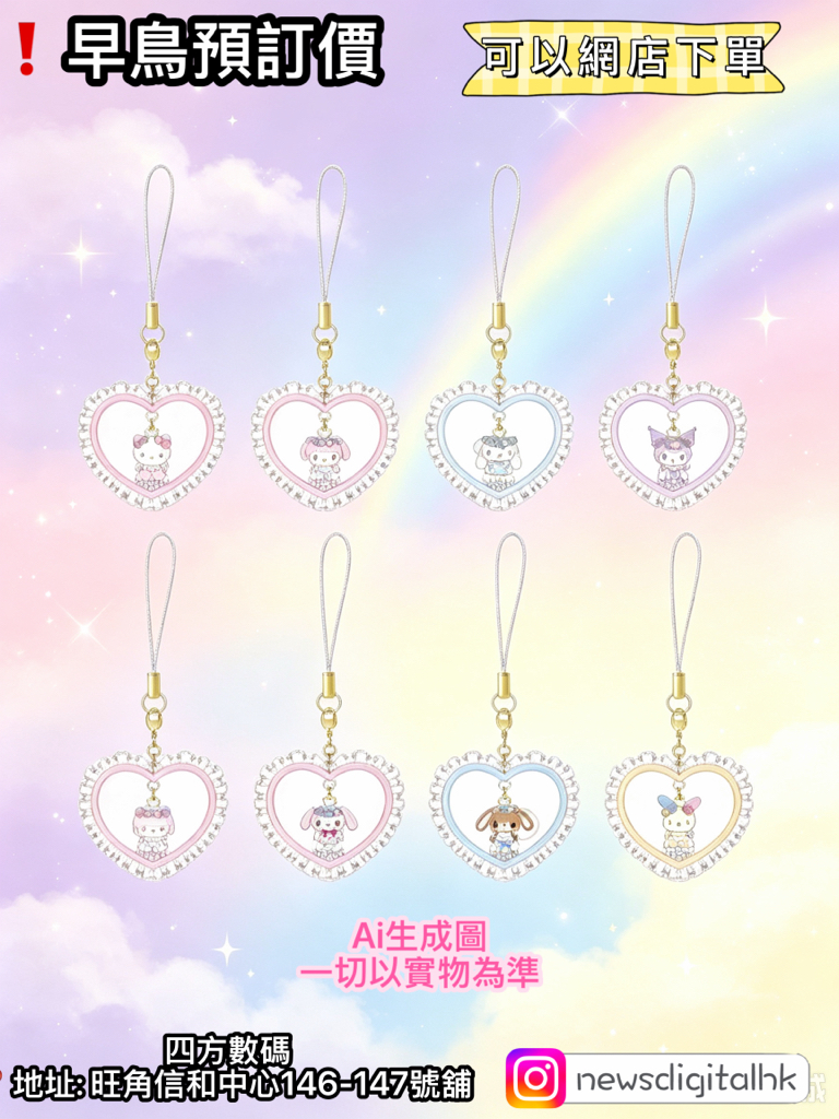 ［2月尾到貨]2月新款 Sanrio 花仙子系列
