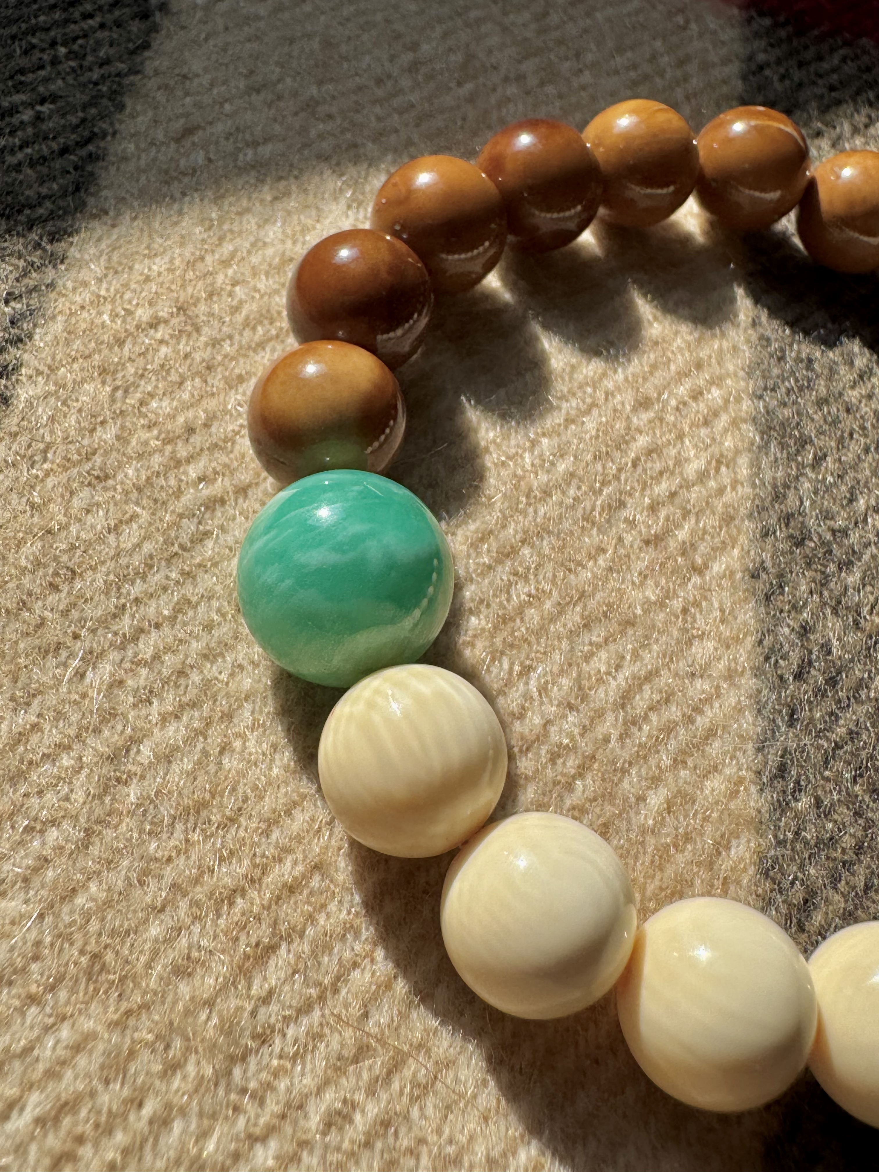 【朝夕星河・時間之詩】手串 － 猛獁象牙｜庫克｜天河石