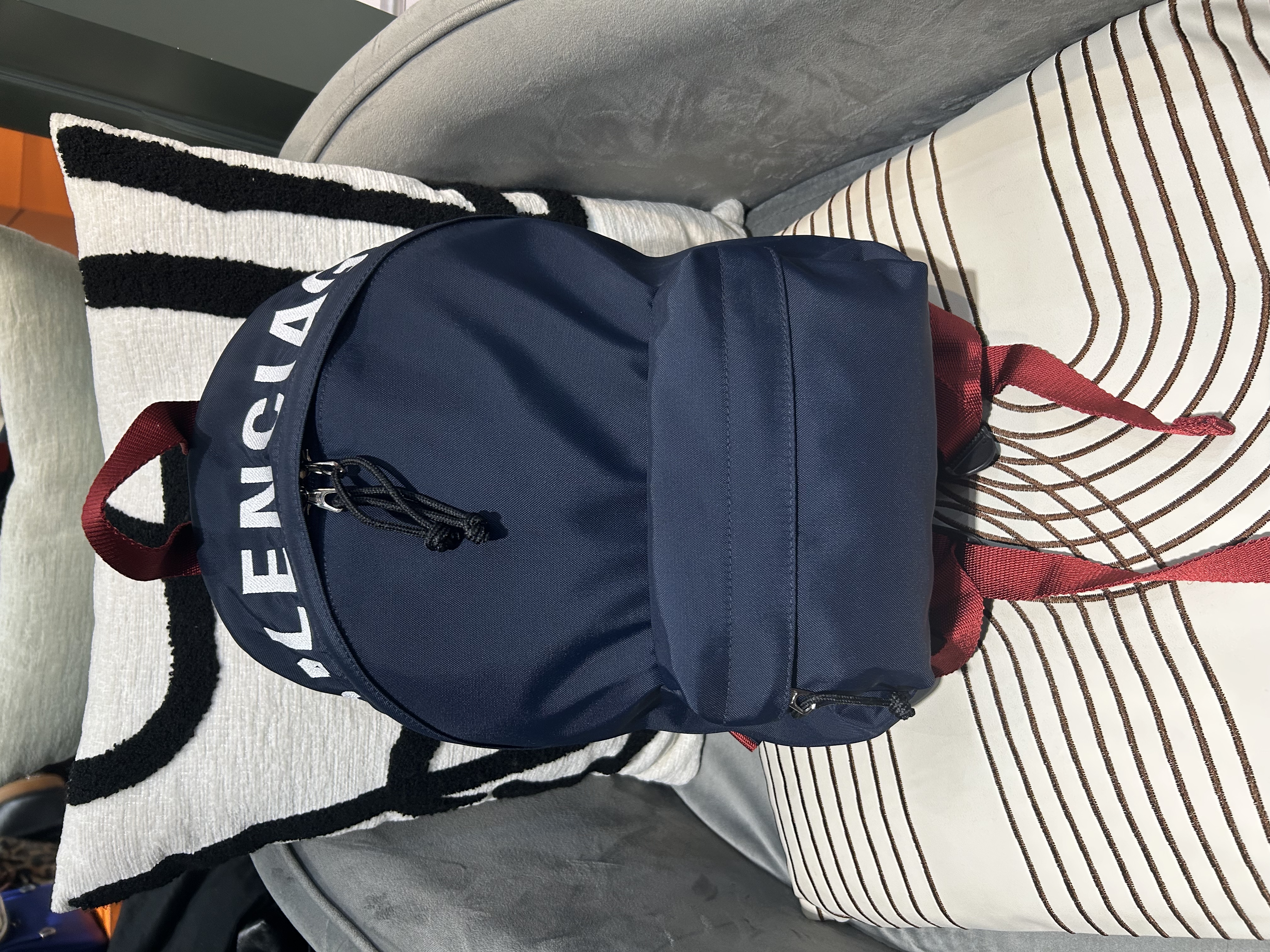 Balenciaga Nylon Backpack Navy 100%Authentic, 98%New ☑️Dust bag