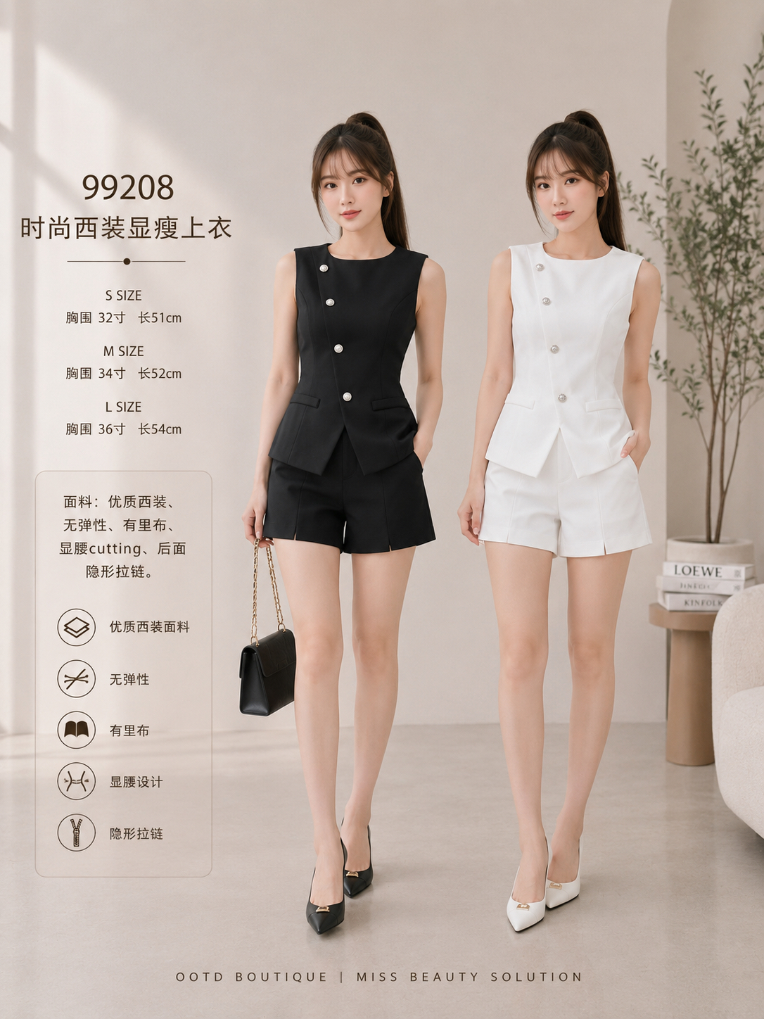 99208 PREMIUM VEST BLOUSE 
