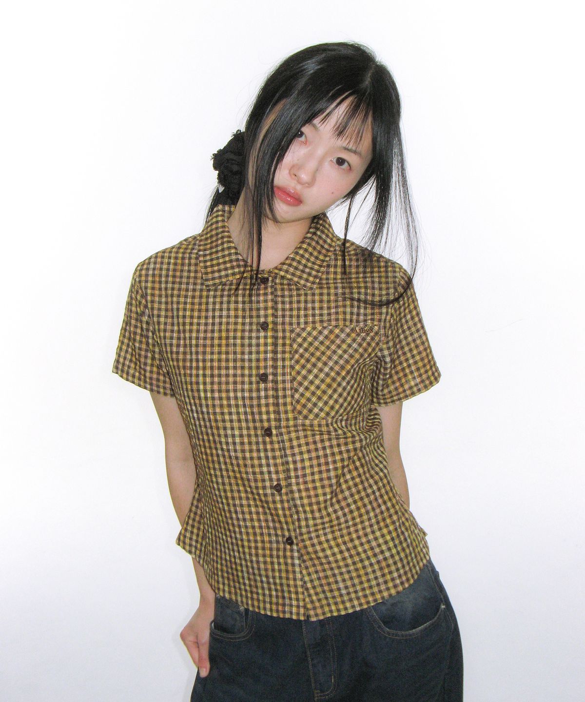 🇰🇷訂購｜AMES 26SS｜WRINKLED CHECK SHORT SLEEVE SHIRTS 2色 
