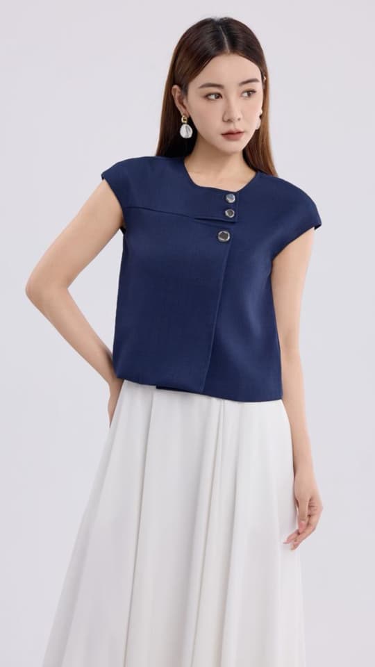 10141323 Celeste Sculpt Boatneck Top