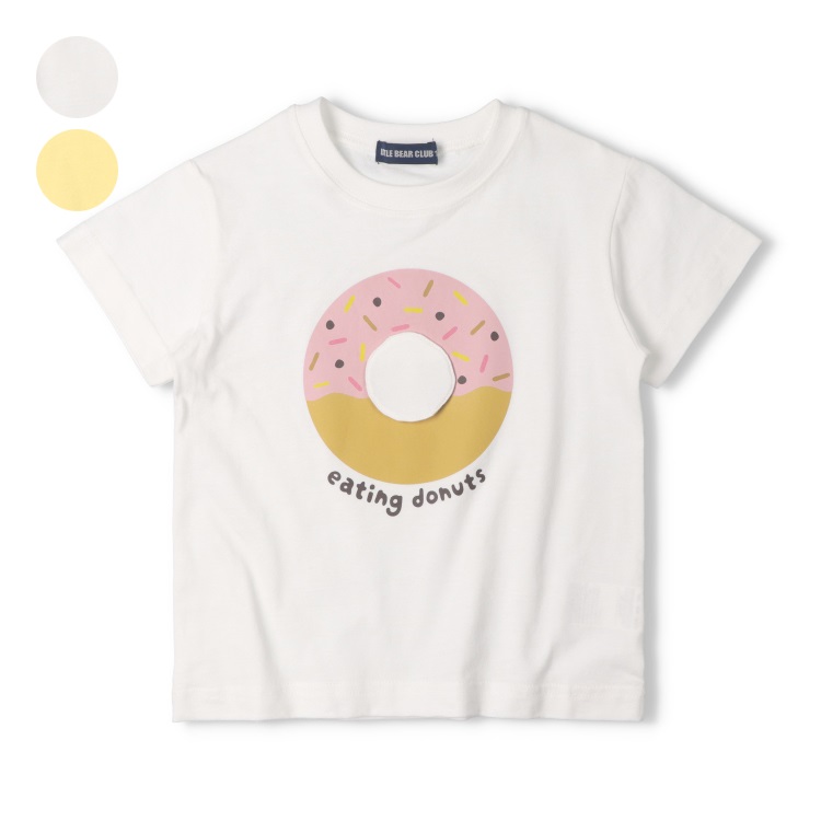 🆕【⭐訂購⭐】🌀 🇯🇵 日本直送 可愛甜甜圈 動物 揭蓋設計 短袖T恤［2款選］🌀 [ELDA-0068][260508]