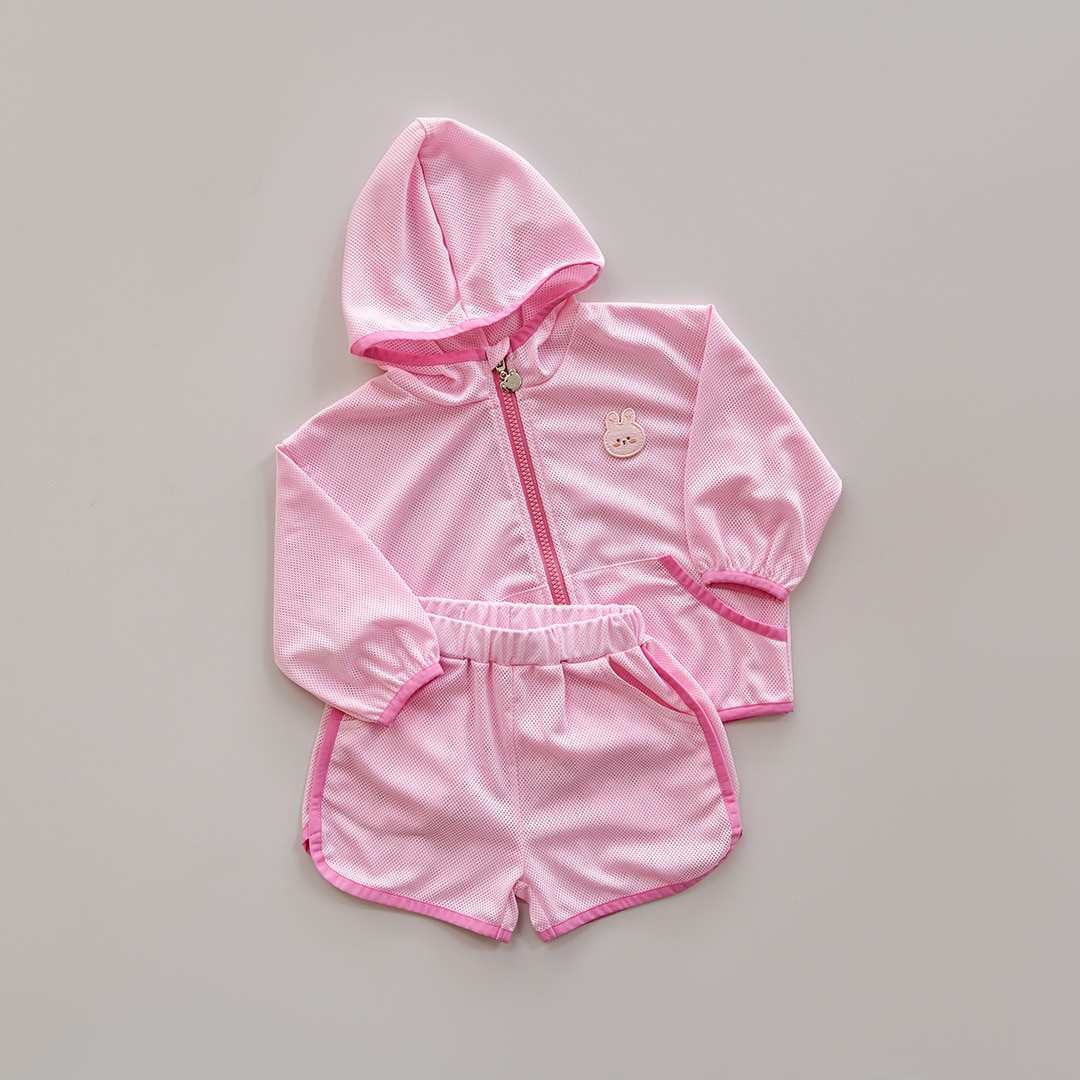 26S/S DTD夏日透清涼系列-彩色包邊拉鍊上下套裝