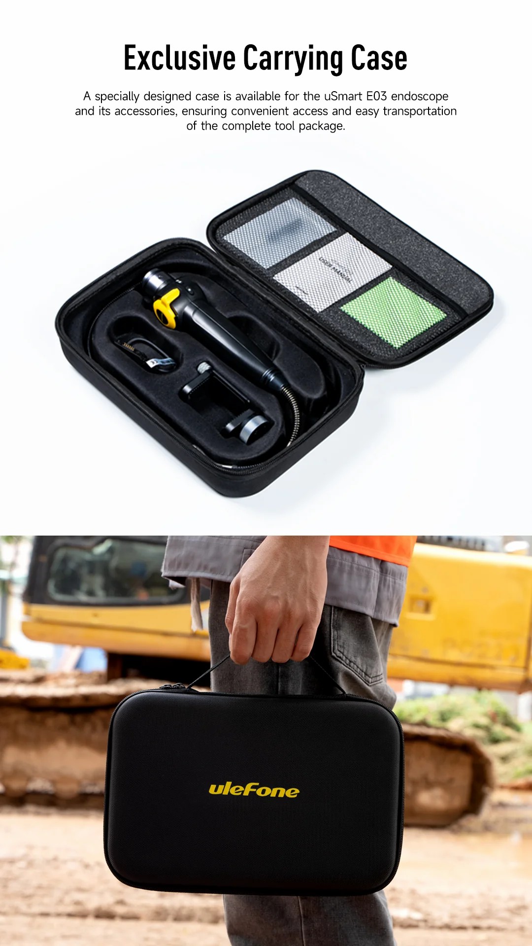 Ulefone uSmart E03 Two-way 180° Rotatable Endoscope 手持式雙向180°旋轉內窺鏡