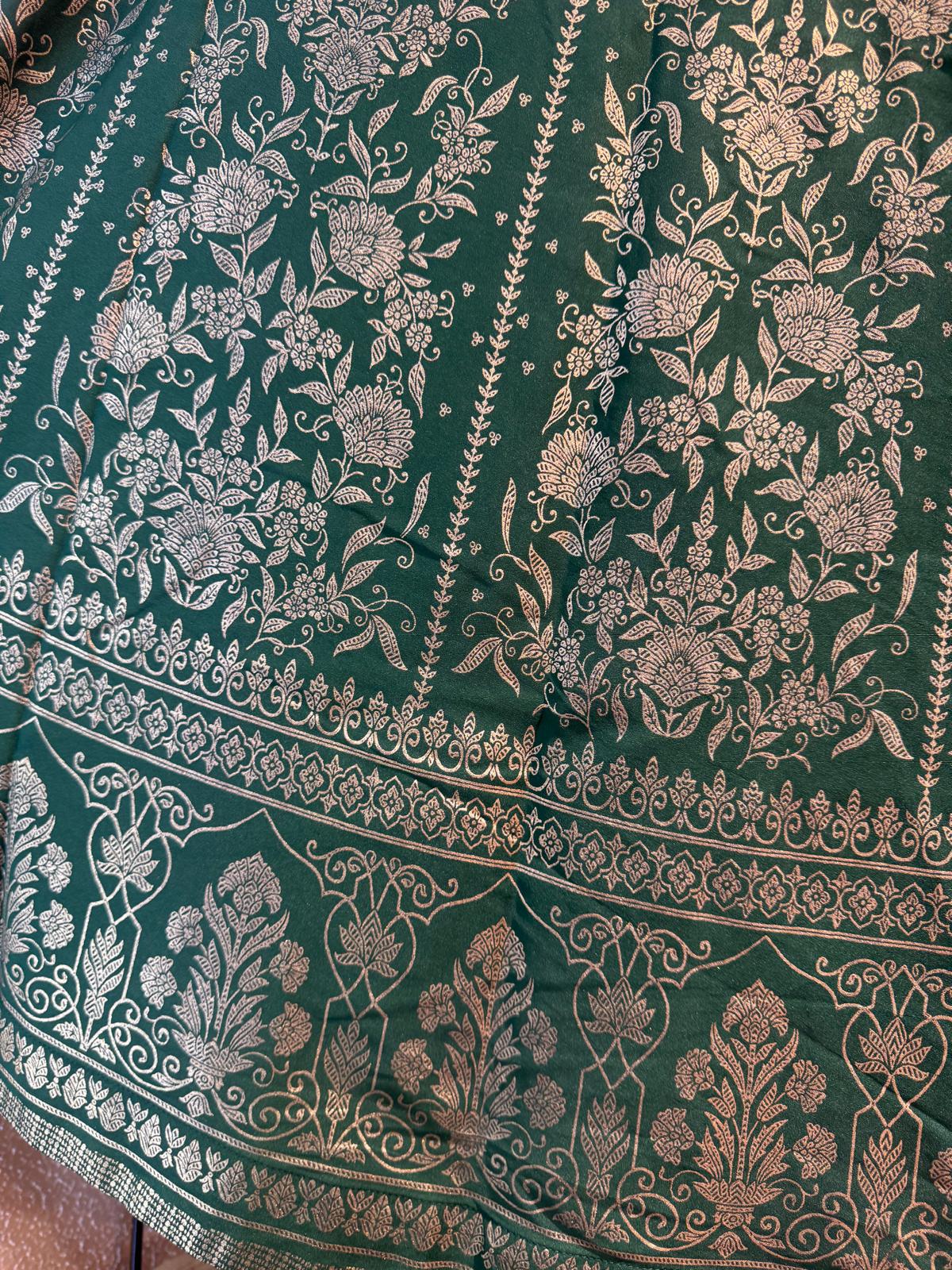 3101 Green x Golden Blockprint Skirt