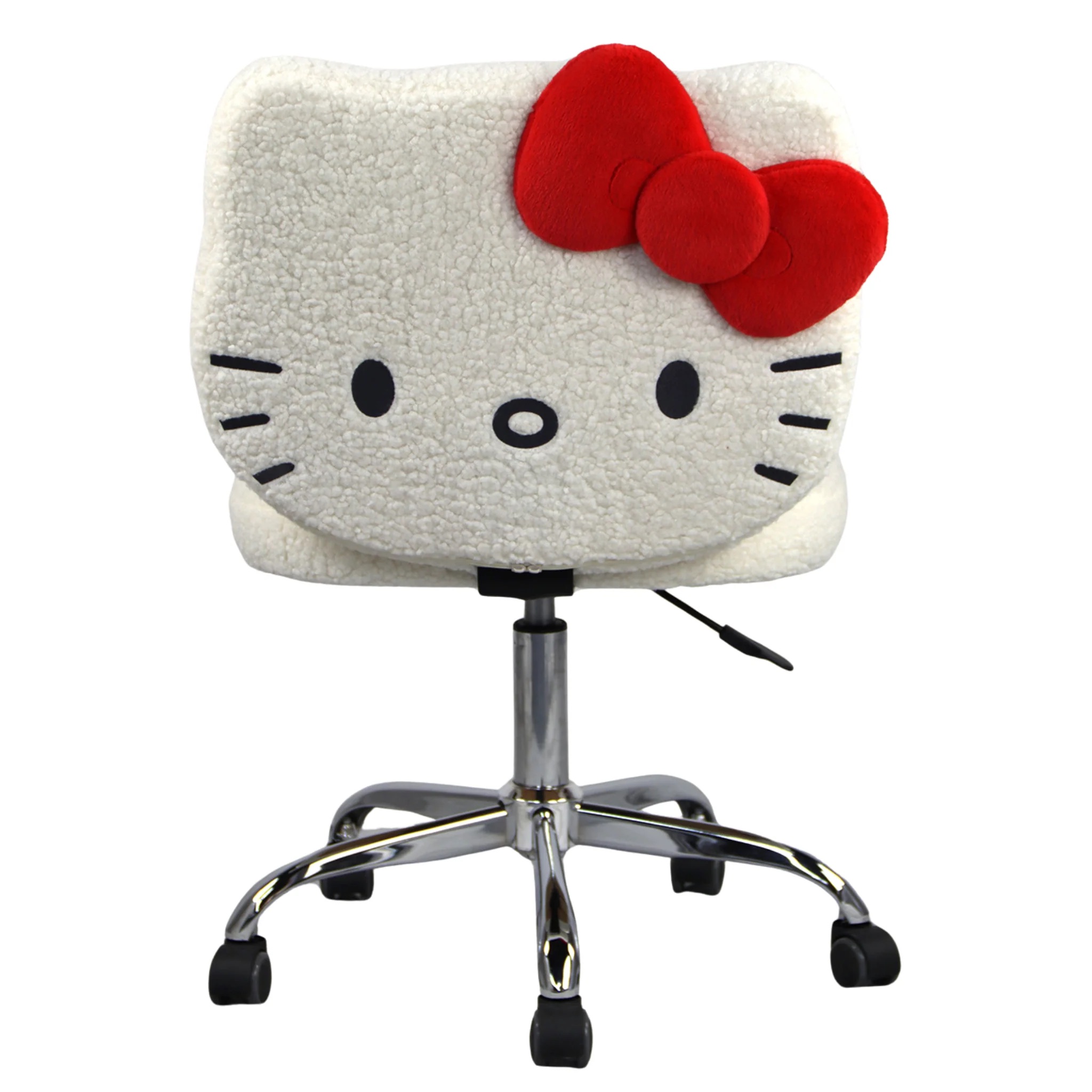 📦訂購 美國代購 Impressions Vanity Sanrio Hello Kitty Sherpa Swivel Vanity Chair旋轉式辦公桌椅 化妝椅