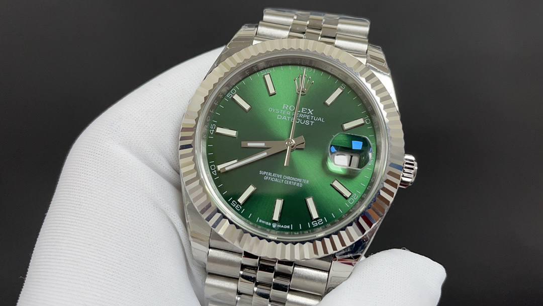 🥇今日推荐 劳力士 日志 绿41mm 3235机 顶级品质 出货实拍✈️