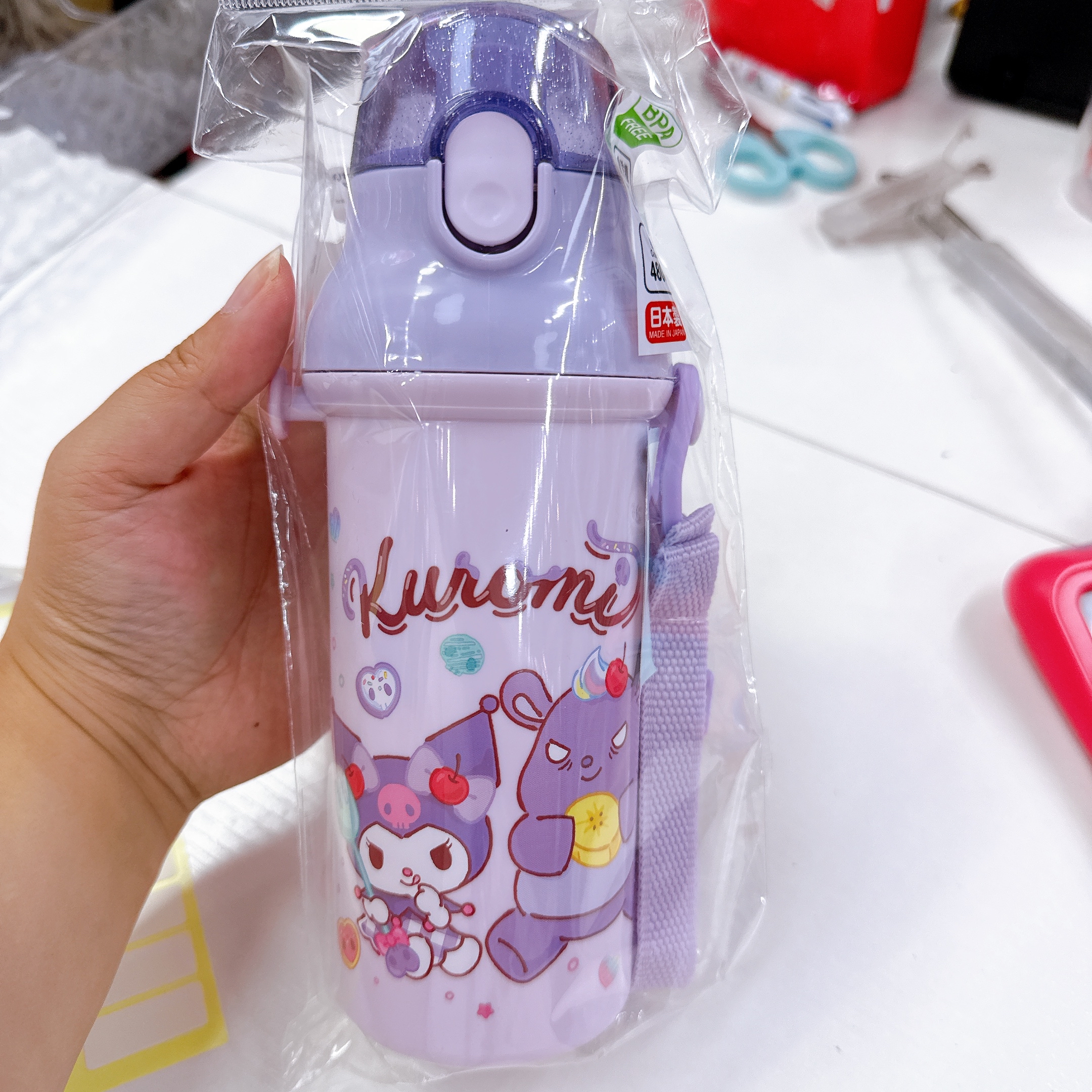 日本直送日本製造Kuromi 480 mL水樽 可放100度熱水