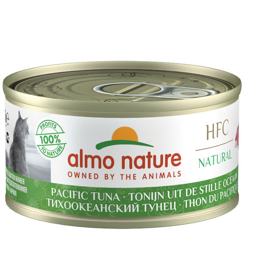 Almo Nature HFC Natural 太平洋吞拿魚 貓罐頭 70gx24