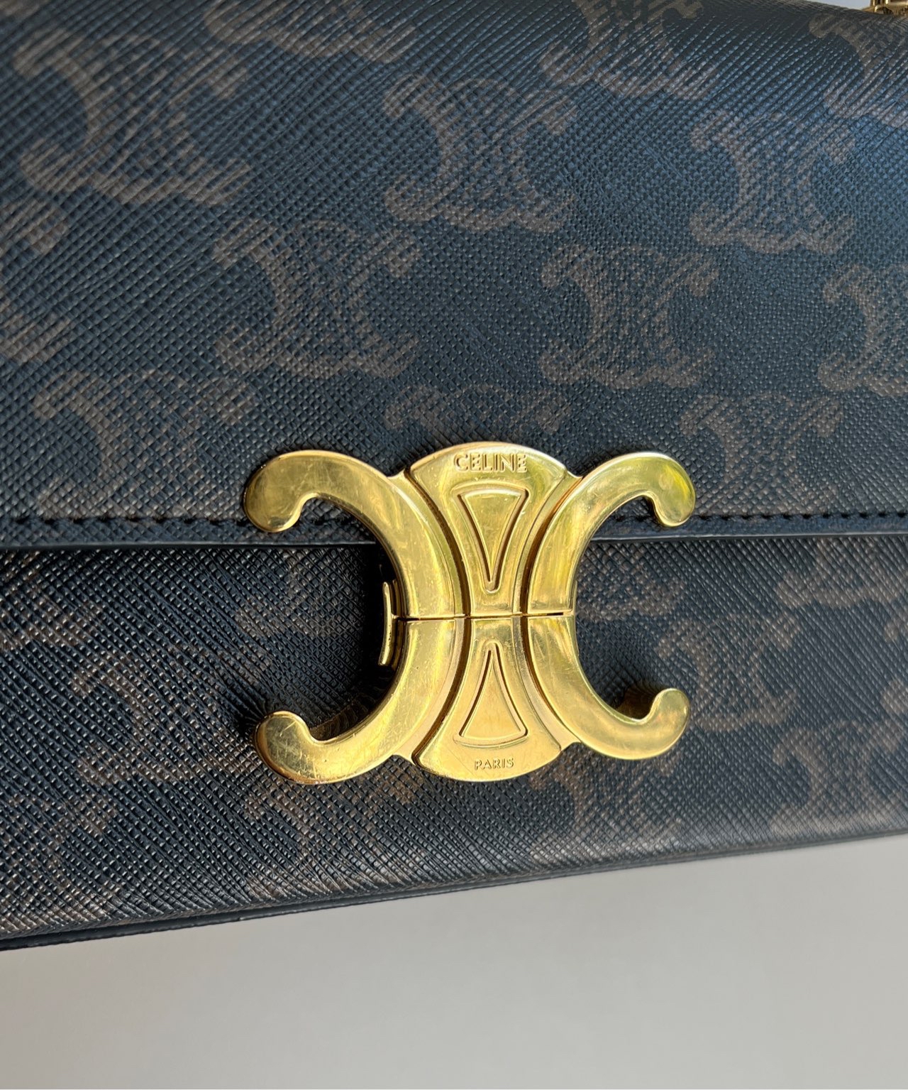 【預訂貨品】Celine凱旋門老花腋下包