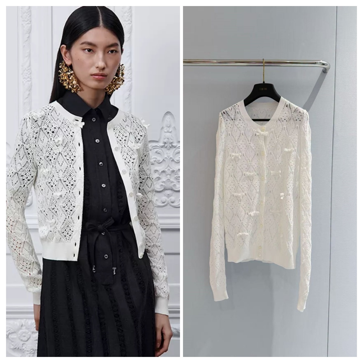 【頂級原單】Dior Dioriviera 刺繡開襟衫