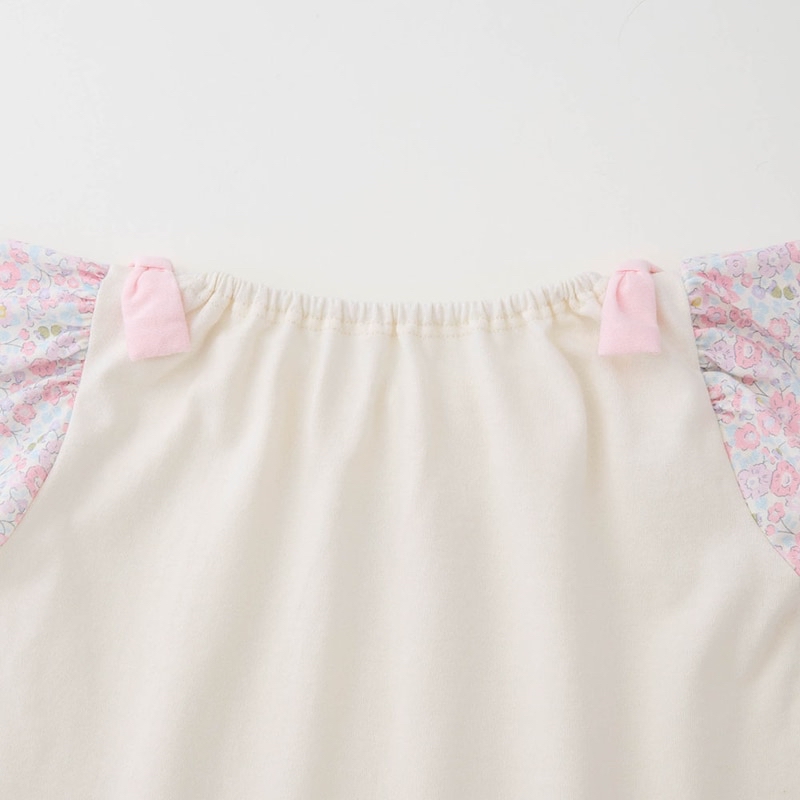 🇯🇵預訂 日本直送🇯🇵Sanrio兩色人物印花碎花格紋花邊蝴蝶結短袖上衣