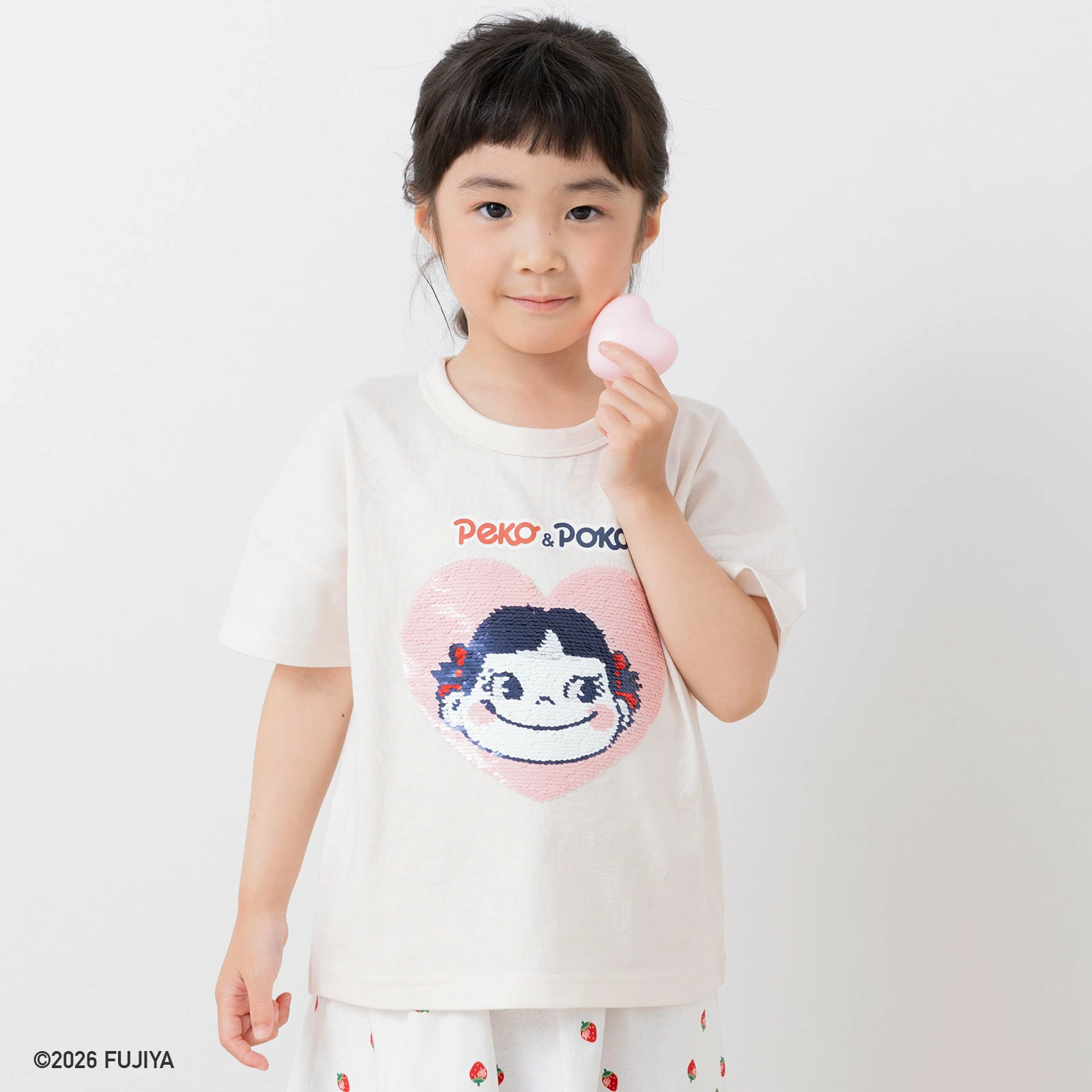 🆕【⭐訂購⭐】🇯🇵日本直送🌀Peko & Poko #牛奶妹 #牛奶仔 刺繡/閃閃珠片短袖 tee🌀 [PLEA-0023] [260527]