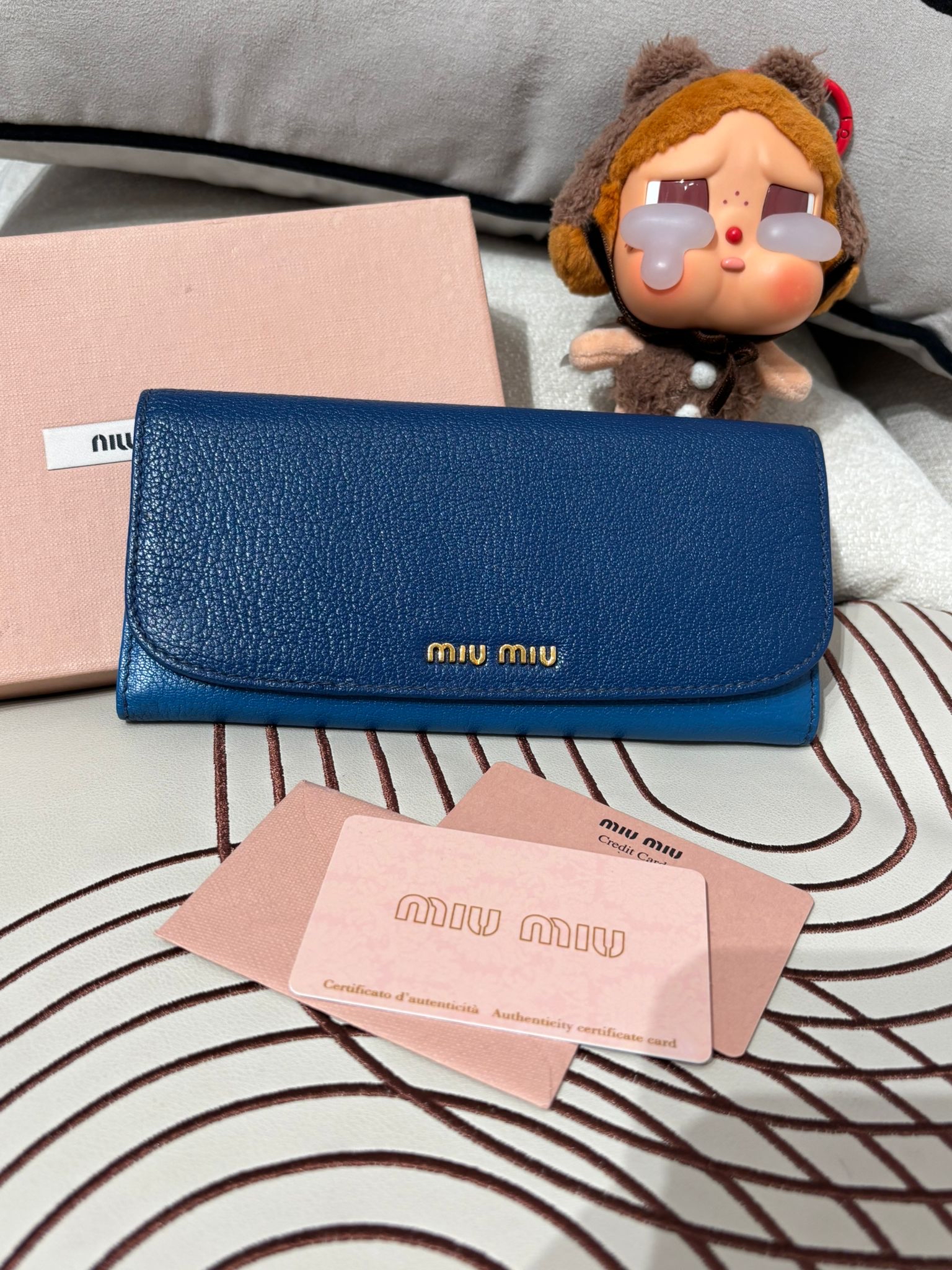 Miu Miu long wallet 100%Authentic ,95%new ✅ certificate ✅box 