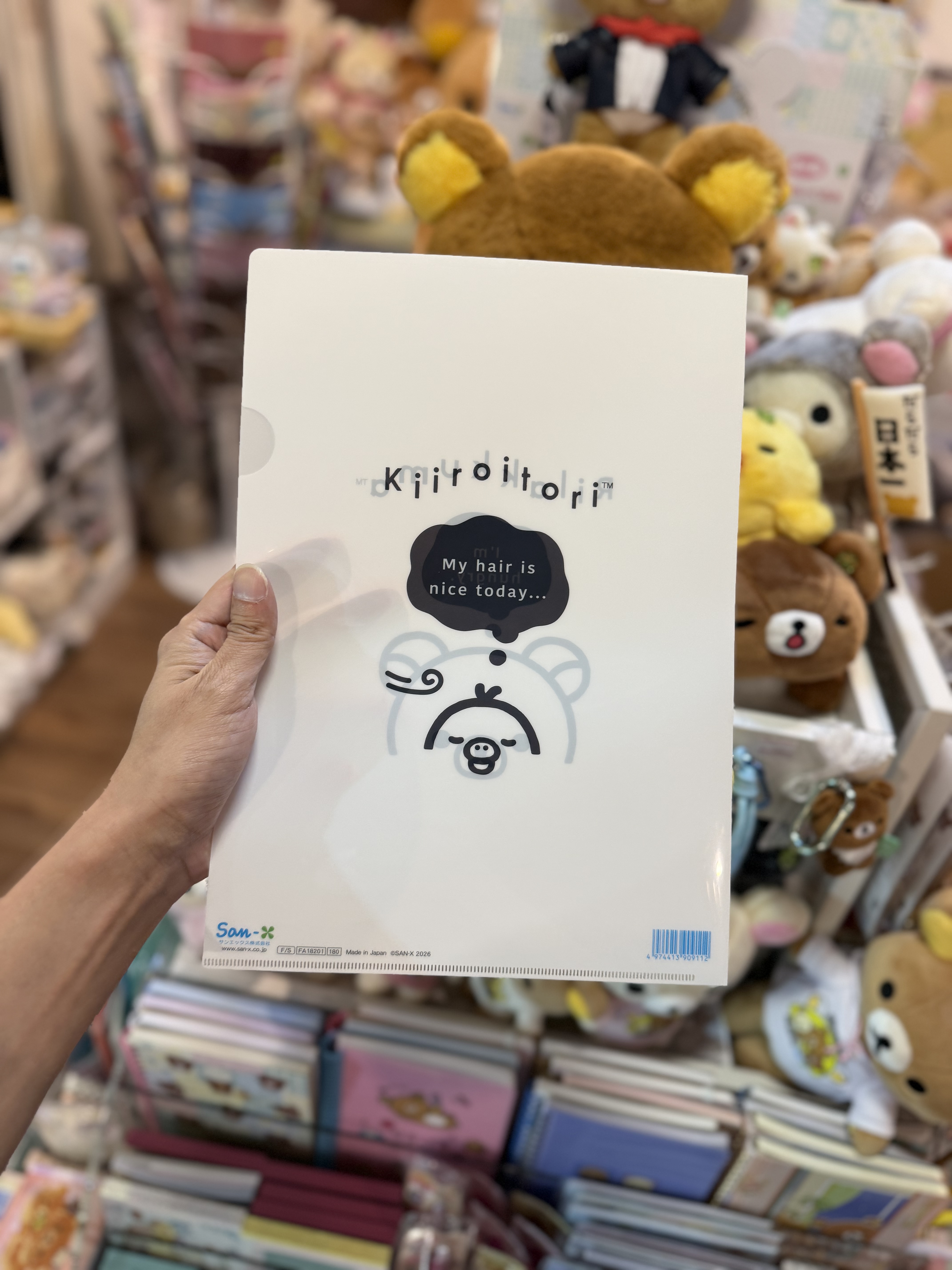 《現貨》全新Rilakkuma黑白造型A4 file