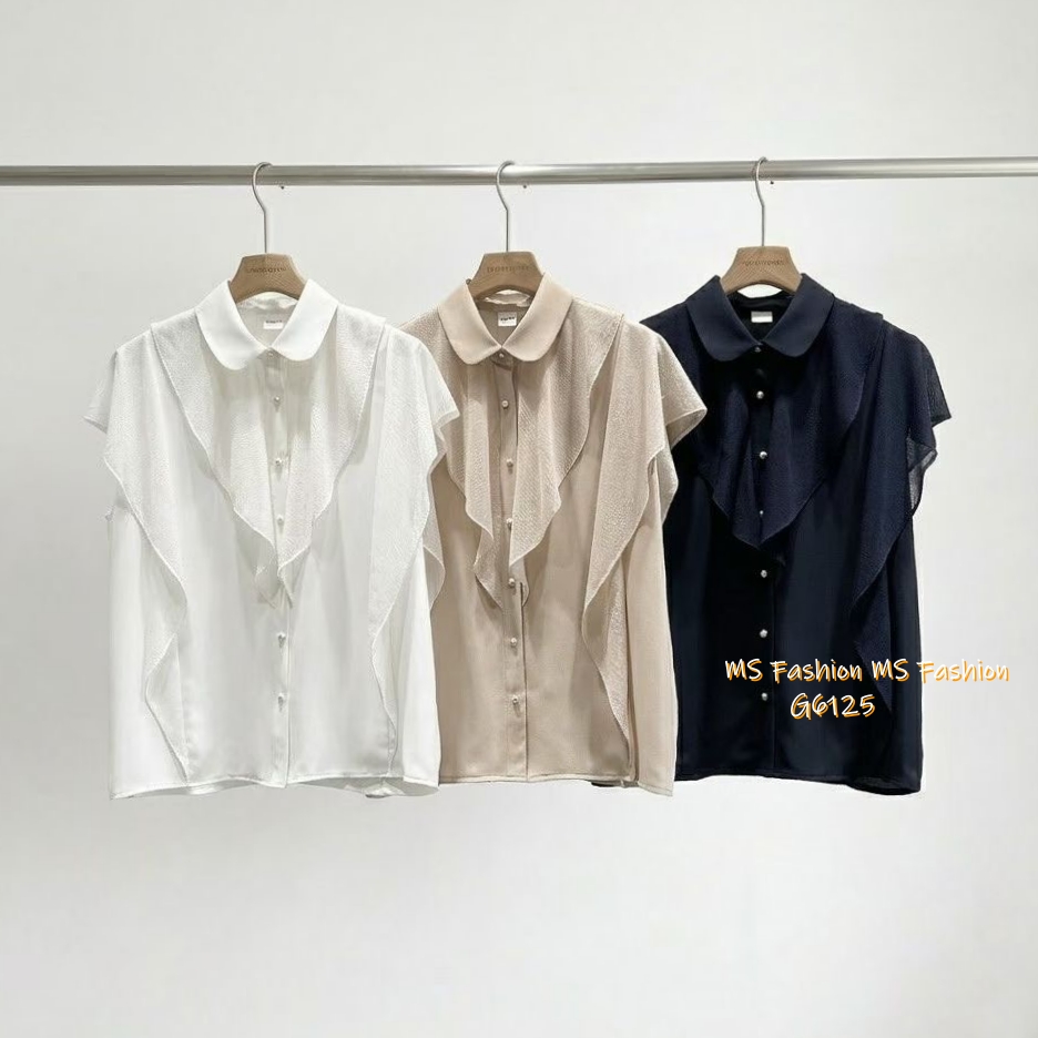 G6125 韓國🇰🇷靚料ruffle top