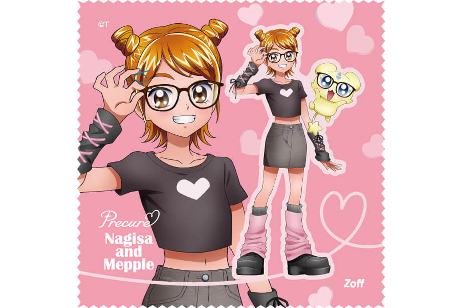 Zoff 光之美少女 PreCure Max Heart 眼鏡連眼鏡布 黑天使 Model #P-PCG1053 [Zoff] (PRE-ORDER) [2026/11]