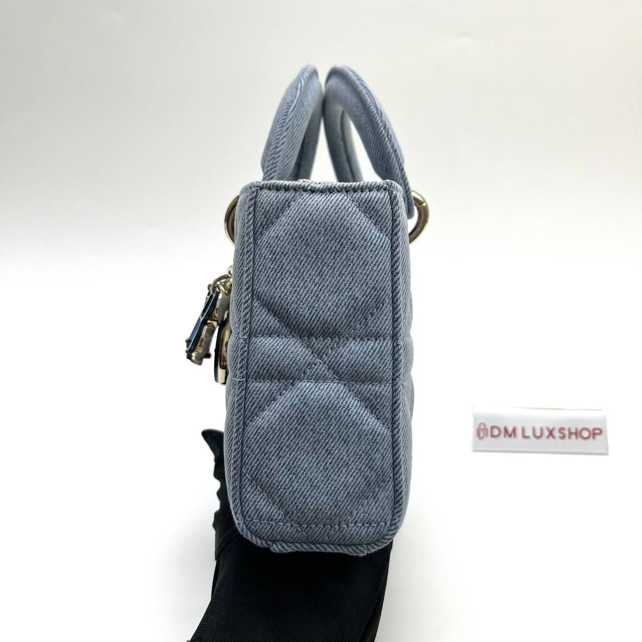 Dior Lady D-Joy Denim Small GHW