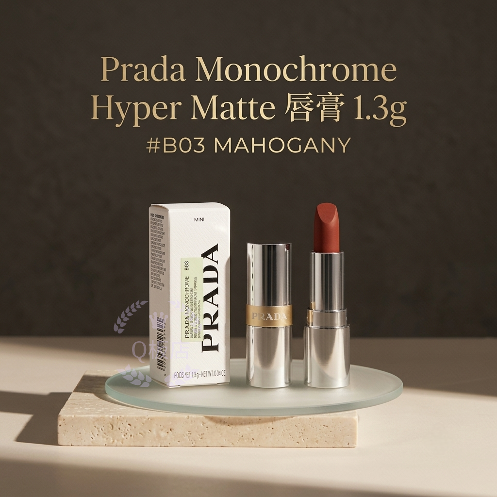 Prada Monochrome Hyper Matte 唇膏 1.3g #B03 MAHOGANY