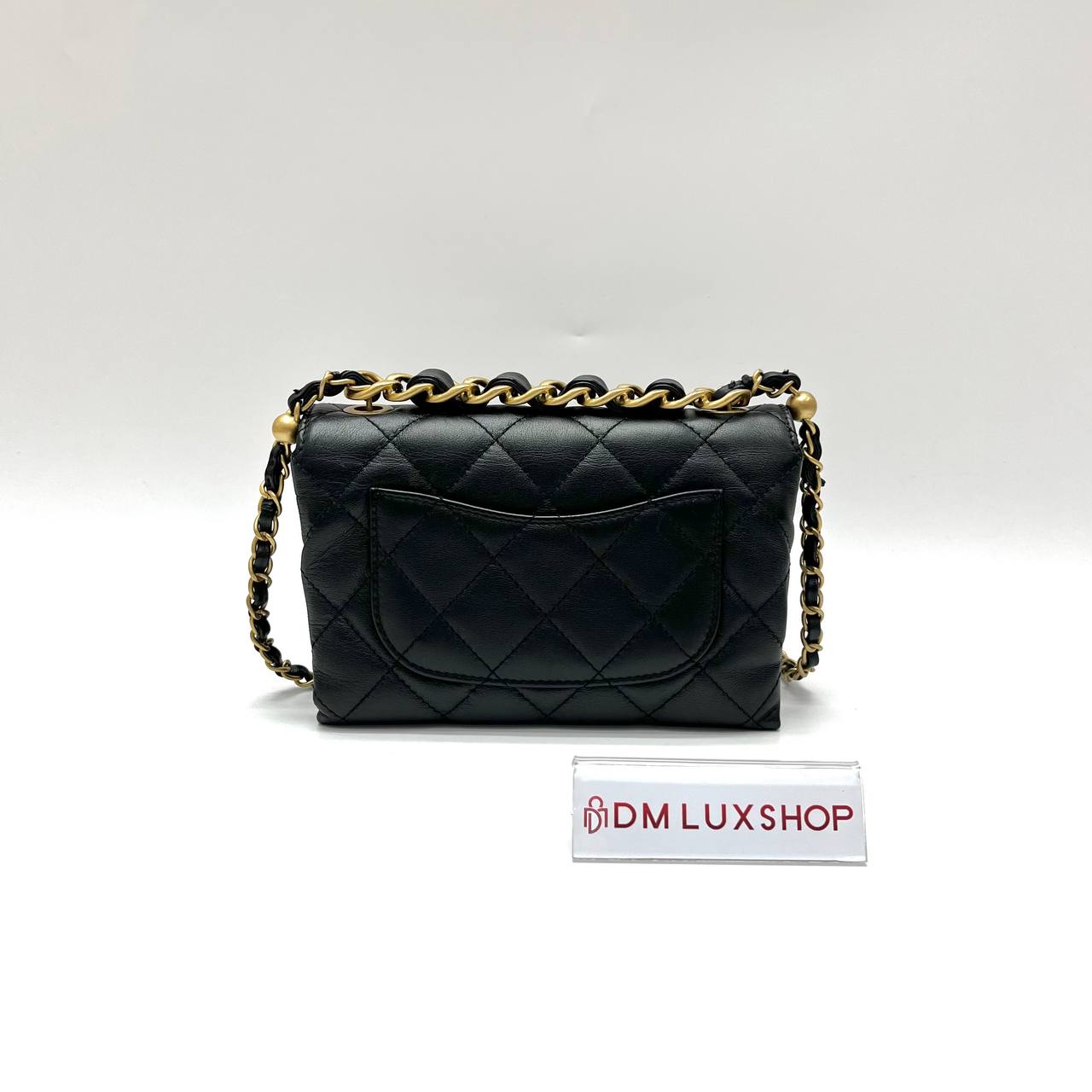 Chanel 22S Black Calfskin Flap Bag GHW (Microchip)