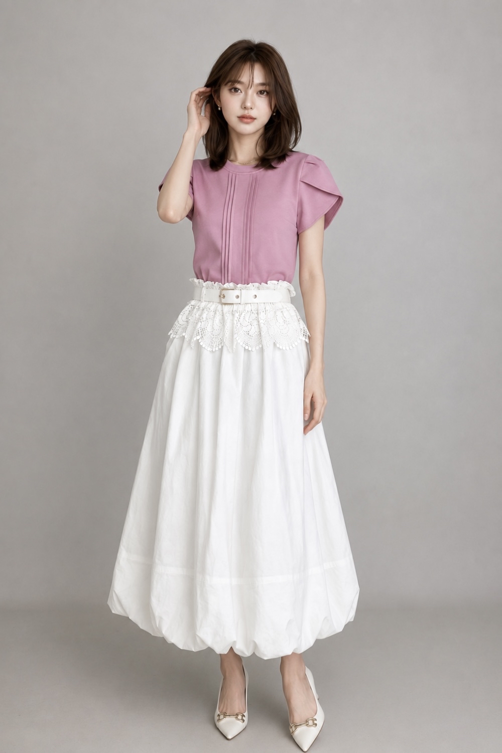 30839-1 Elodie Scarf Detail Blouse