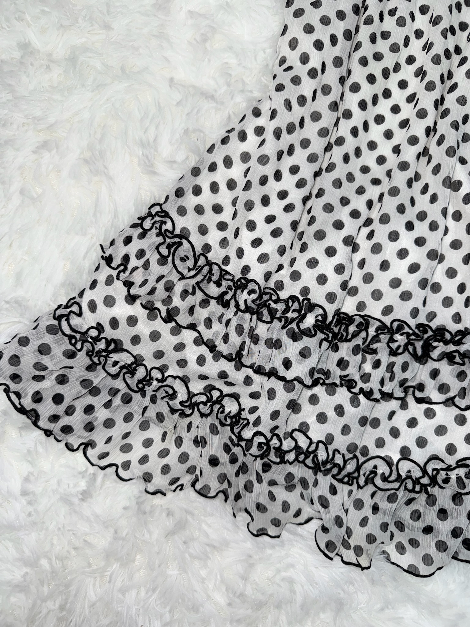 Polka Dots Bow Babydoll Dress