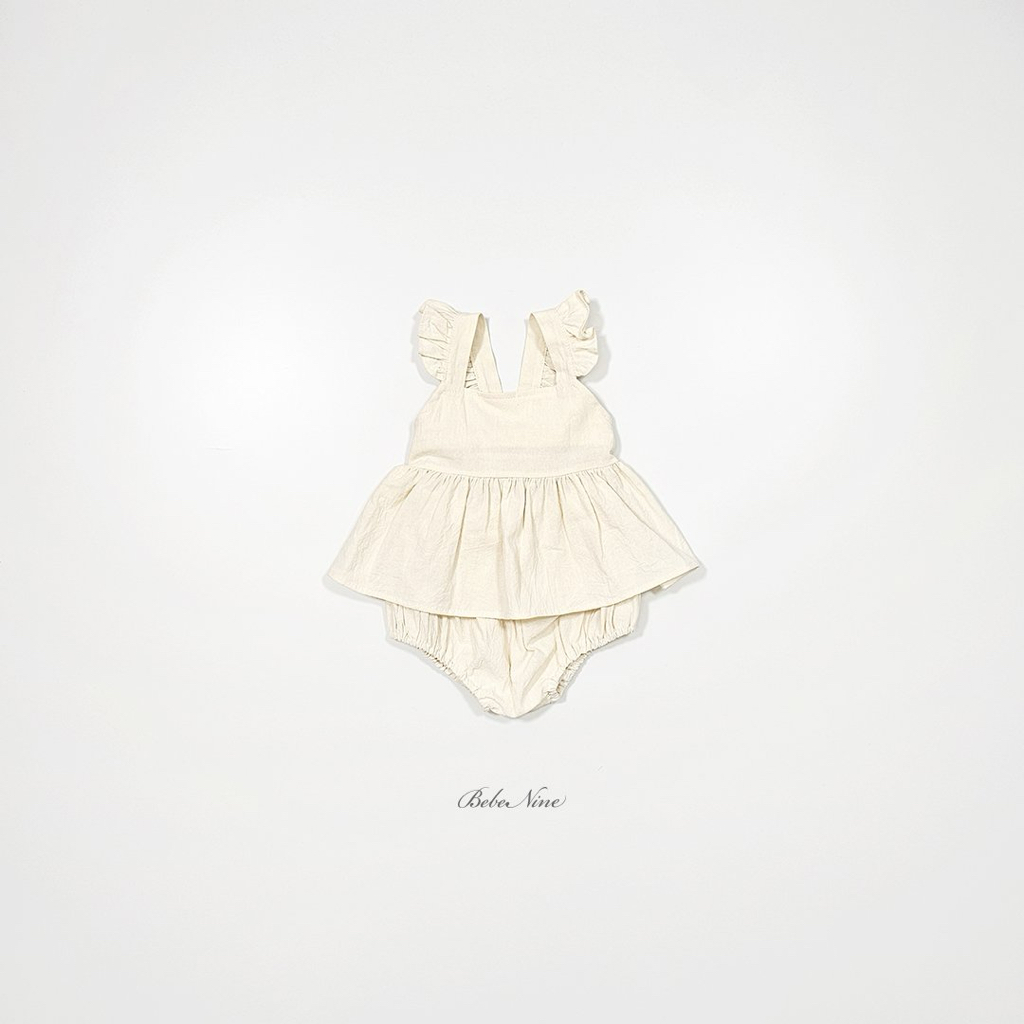 ☀️預訂 韓國直送☀️🇰🇷Bebenine三色荷葉邊吊帶上衣燈籠褲套裝