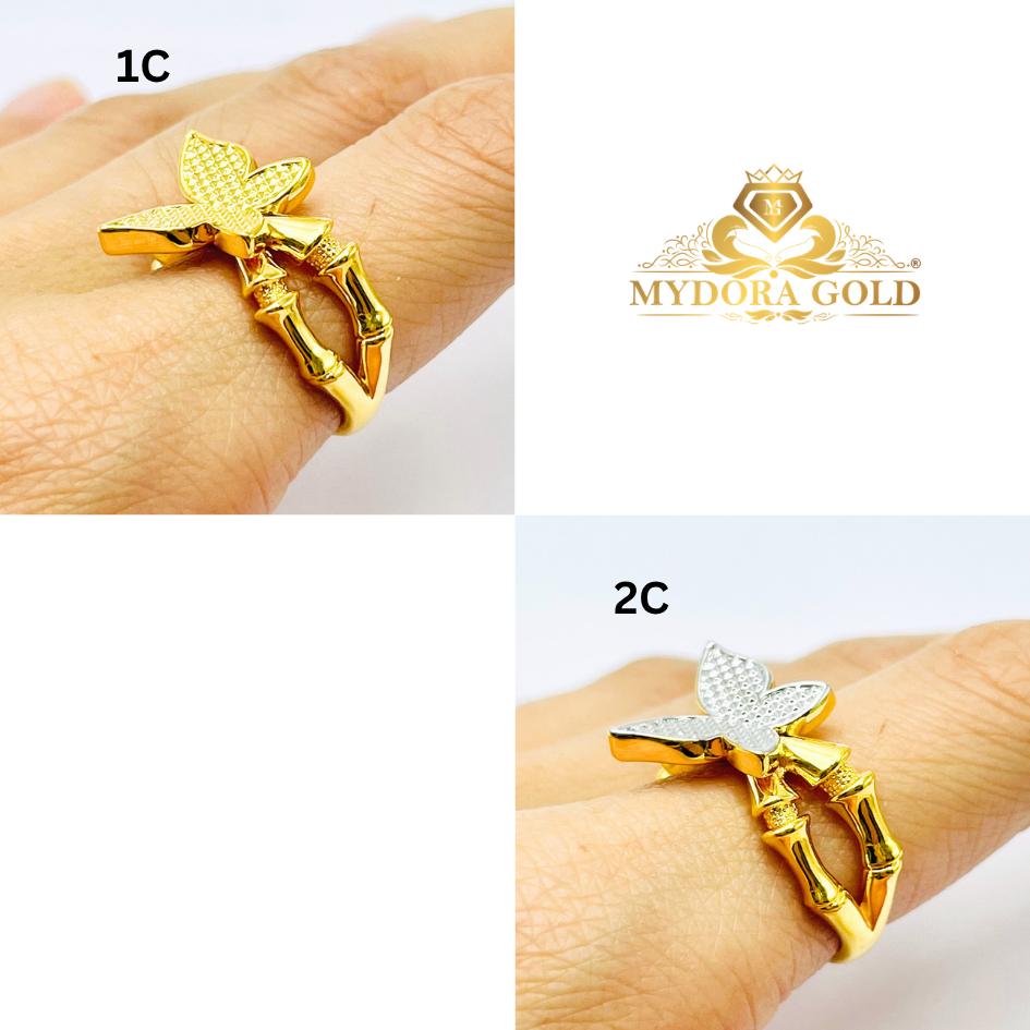 MYDORA Cincin Bamboo Butterfly Aurelia (5G) l EMAS 916/22K
