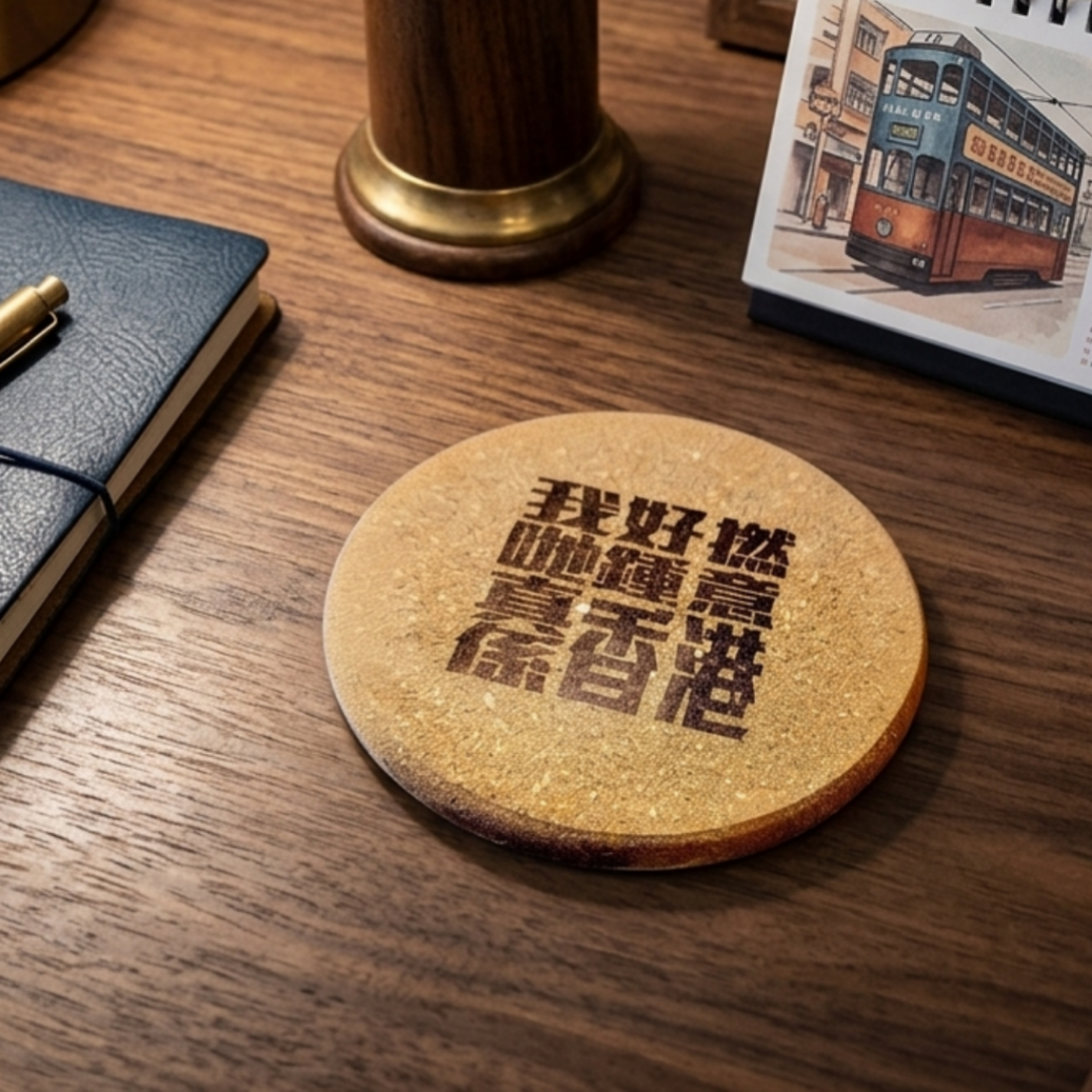 【專屬刻字】HONGKONGER 水松杯墊