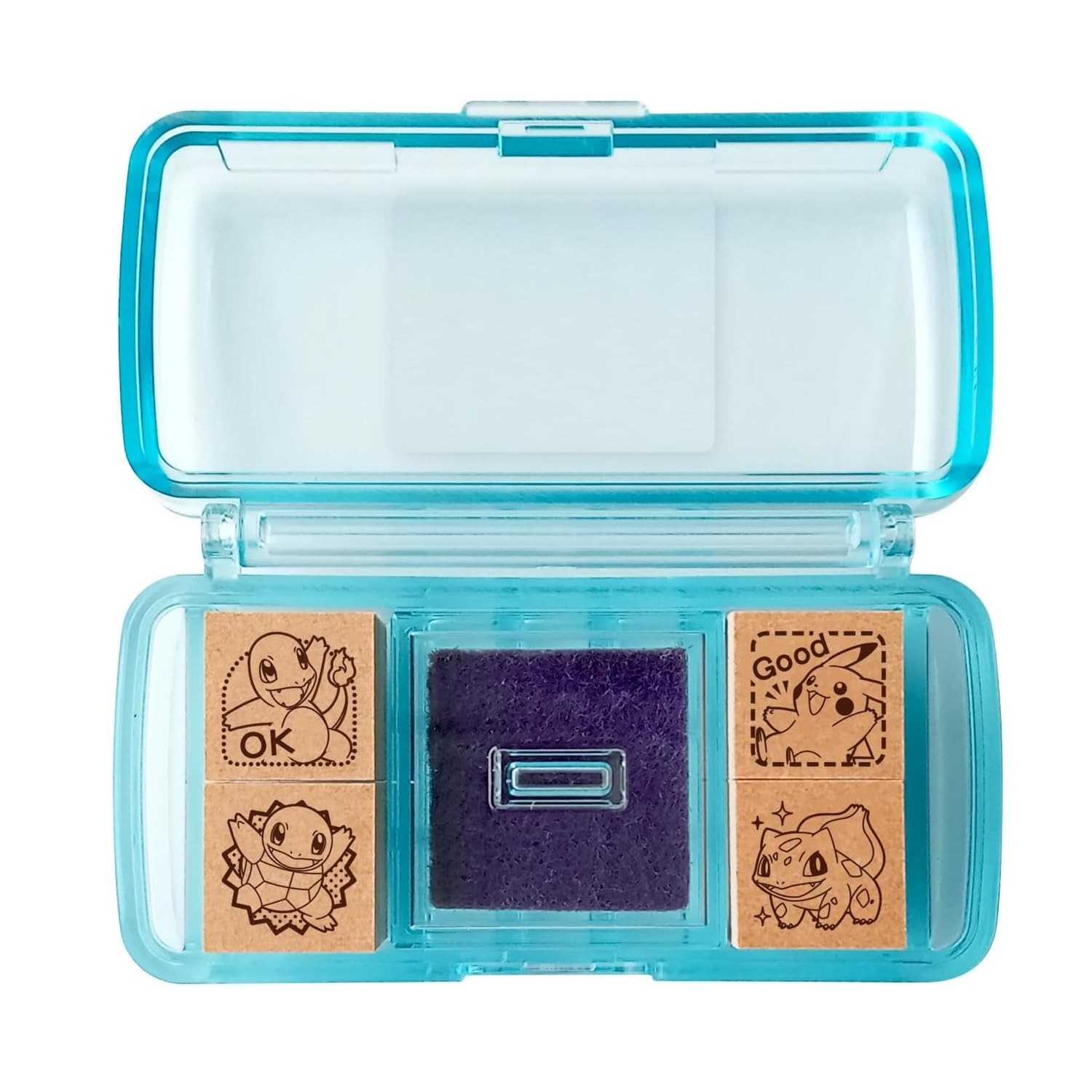 現貨｜Pokemon 比卡超 / 小火龍 / 奇異種子 / 車厘龜 日本製 迷你 木製 印章 套裝 (SGM-033) 