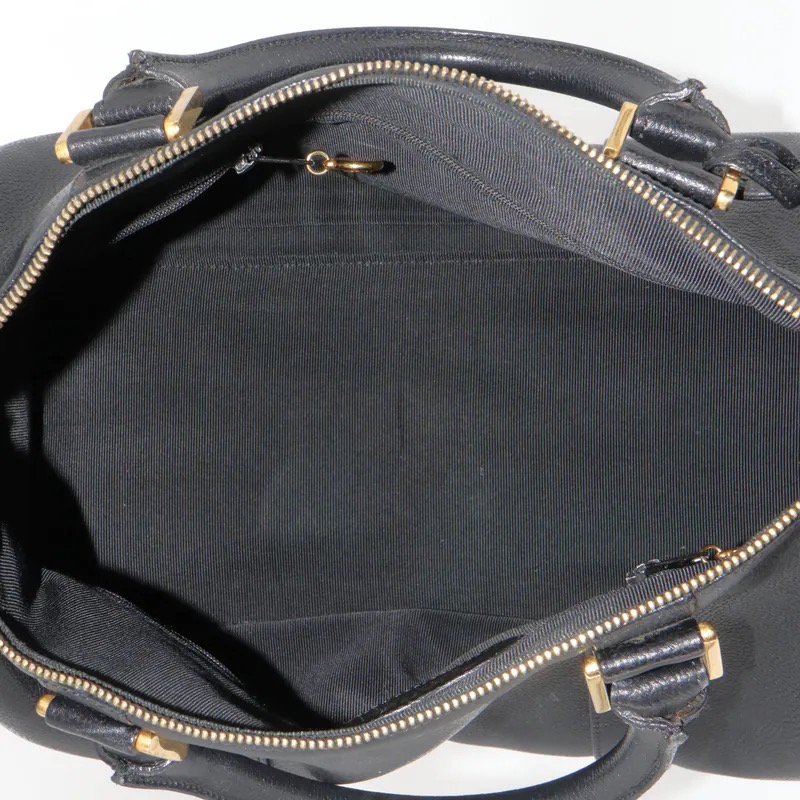 Chanel Vintage Coco Mark Caviar Boston Bag