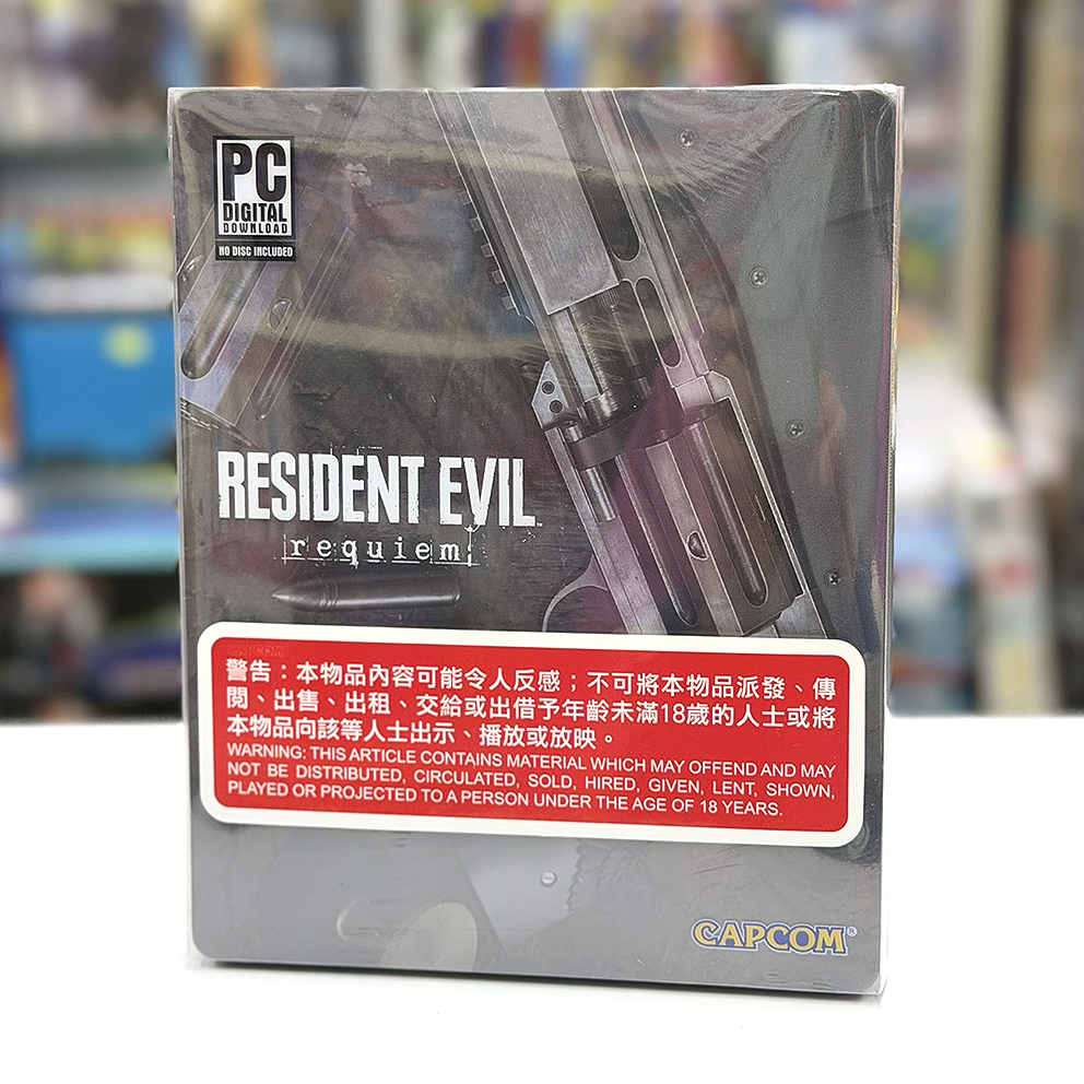 (行版) (鐵盒版) PC STEAM Biohazard 惡靈古堡 9 安魂曲 Resident Evil Requiem (中英日文字幕) (實體鐵盒 + 下載碼)