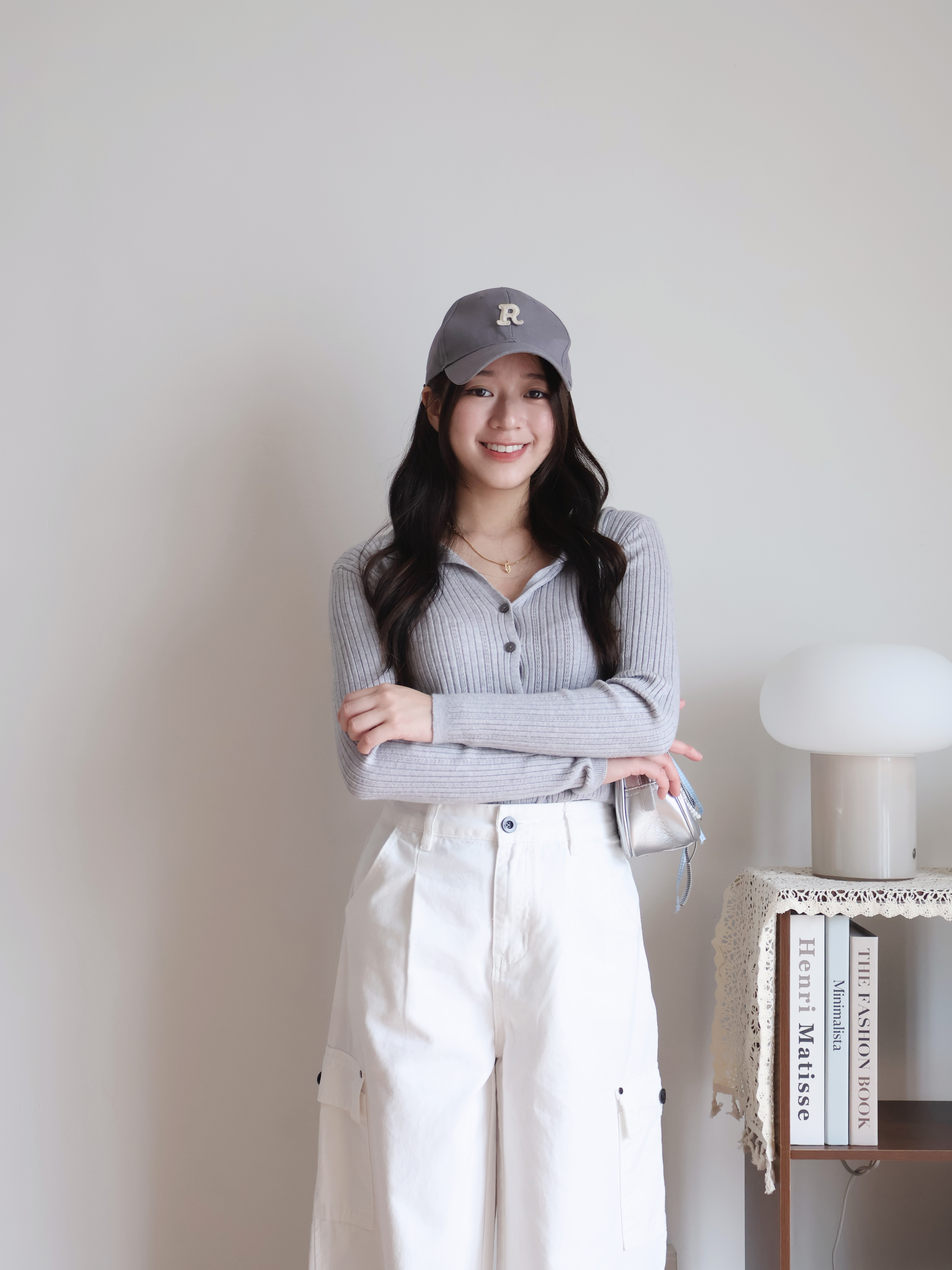 Quinn Knitted Cardigan | Grey