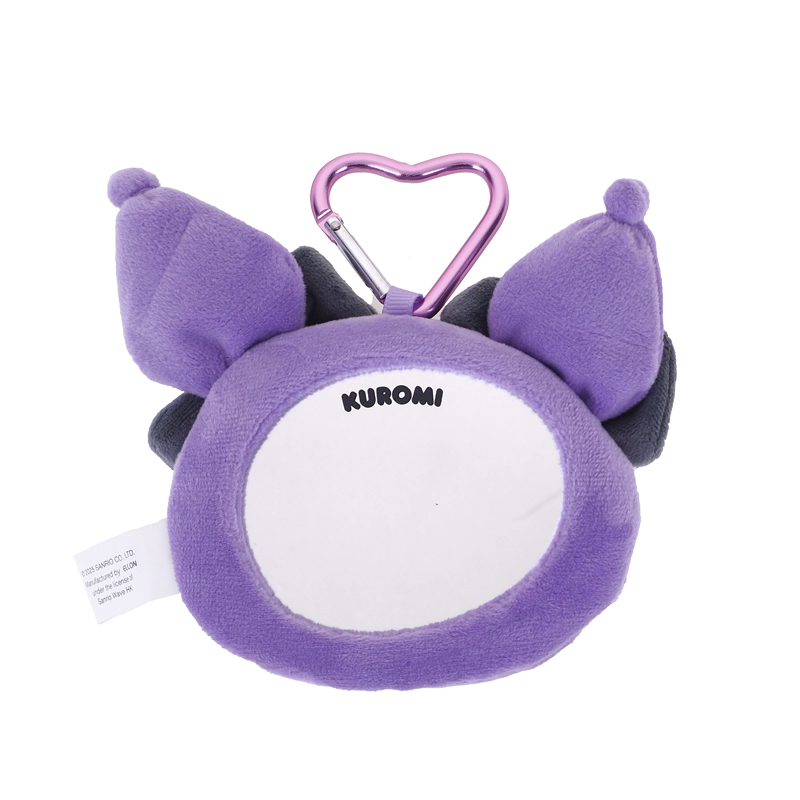 Kuromi Plush Mirror 毛公仔鏡連匙扣