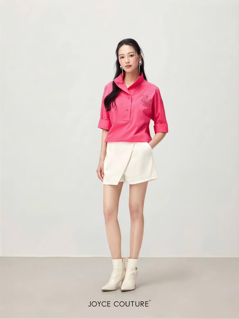 花卉图案衬衫上衣 T0775