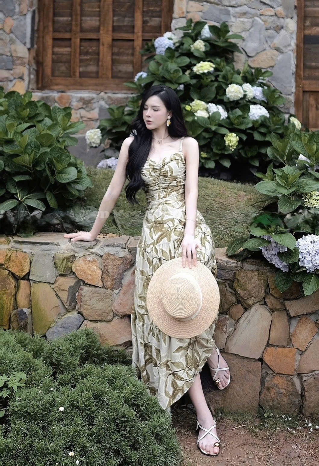 波西米亞風碎花洋裝