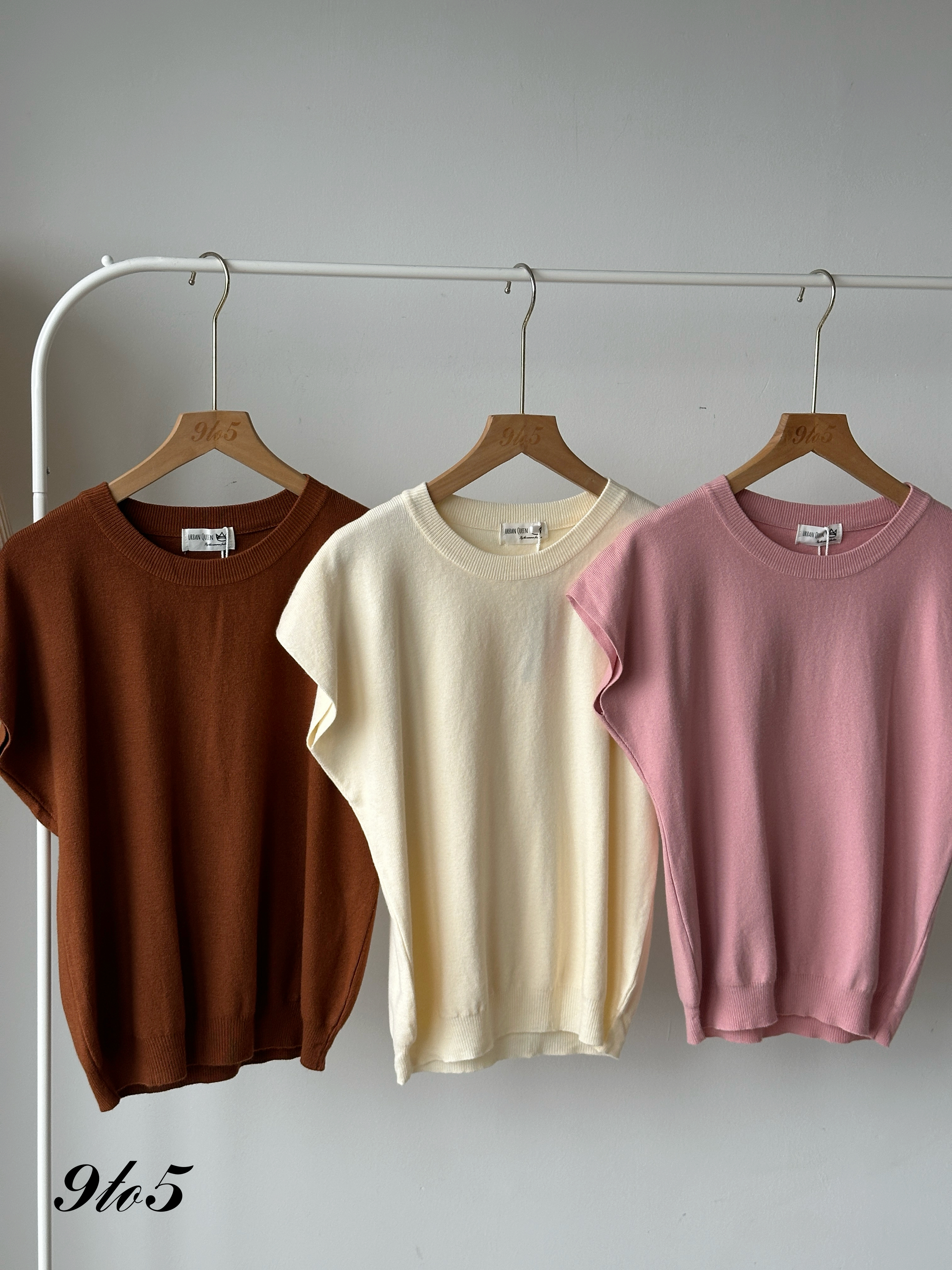 T4113 Cape Sleeve Knit Top - 6 Colors 
