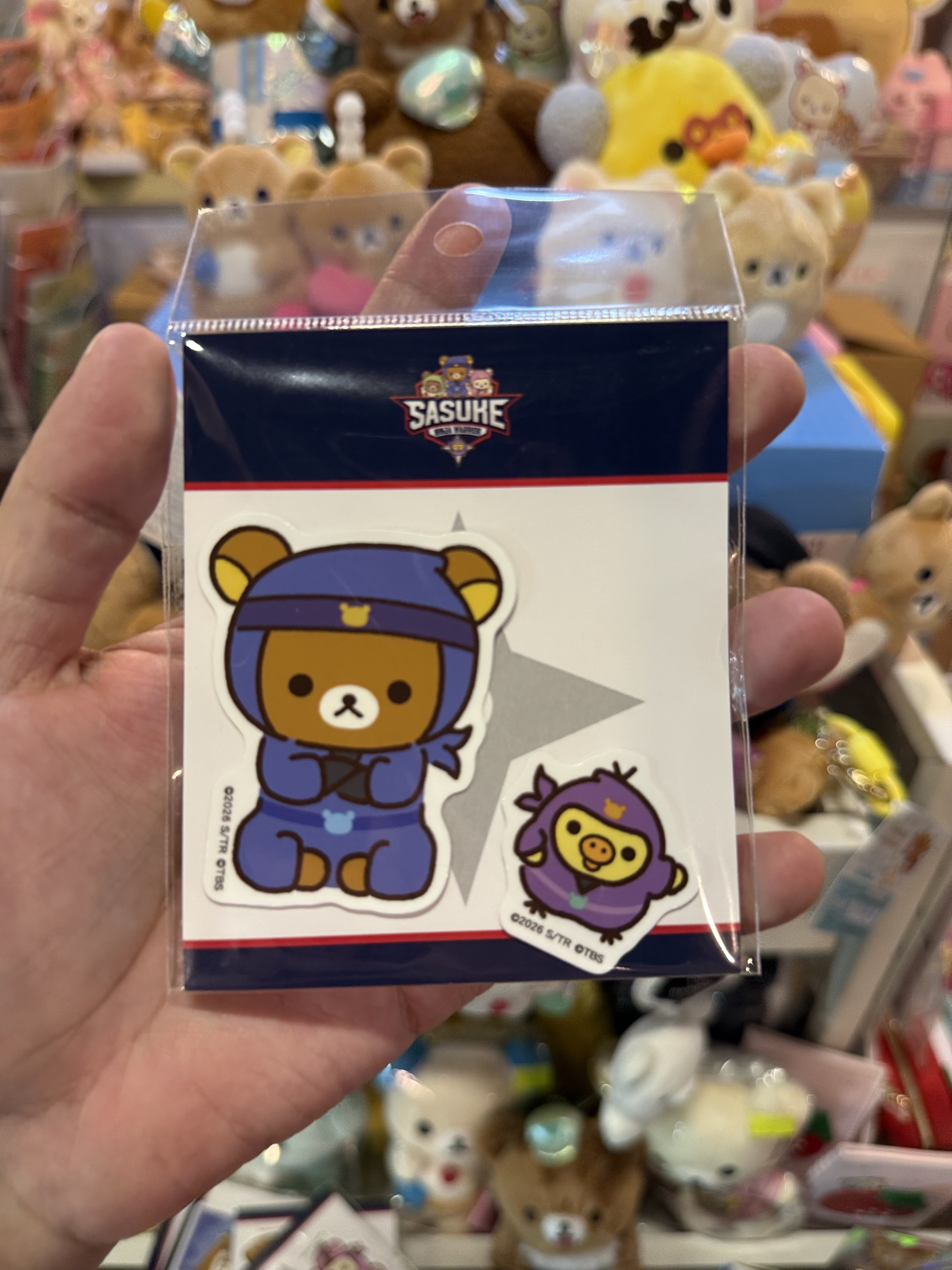 《現貨》全新 SASUKE  x rilakkuma系列貼紙