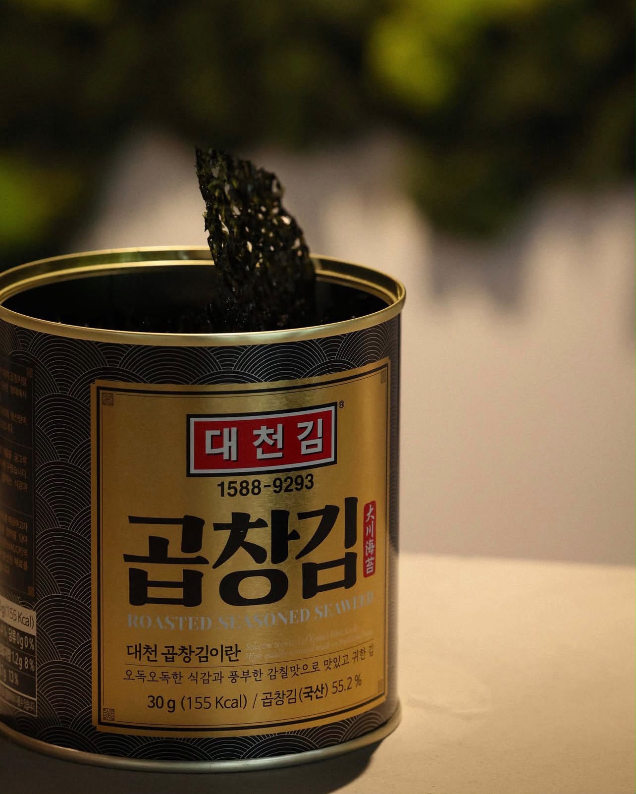 韓國品牌大川海苔（Daecheon Gim）罐裝調味海苔 30g