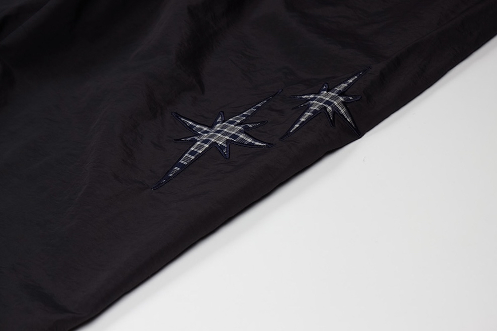Star Embellished Nylon Pants